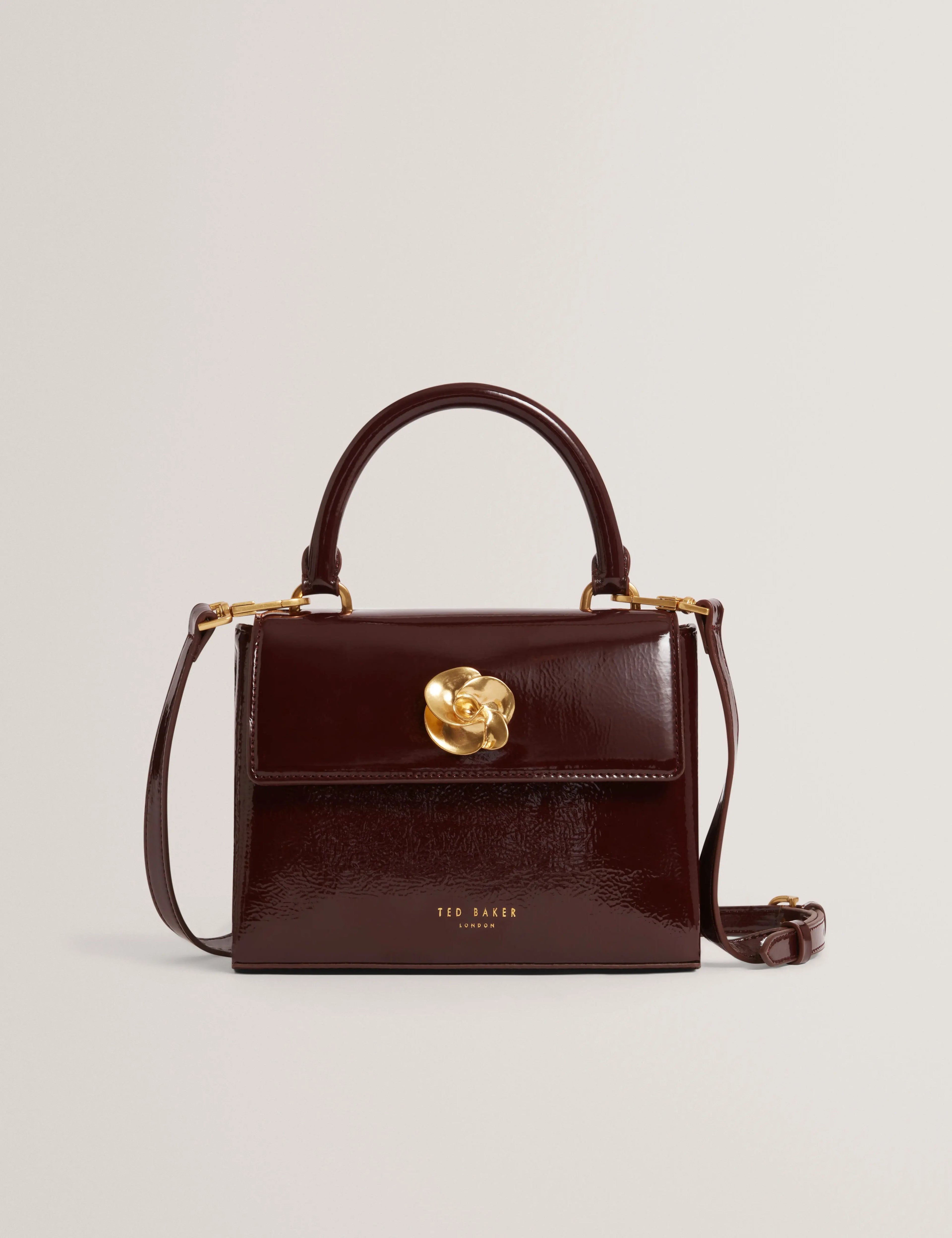 ROSEAU: Rose Detail Mini Crinkle Bag - Bellabags Ted Baker