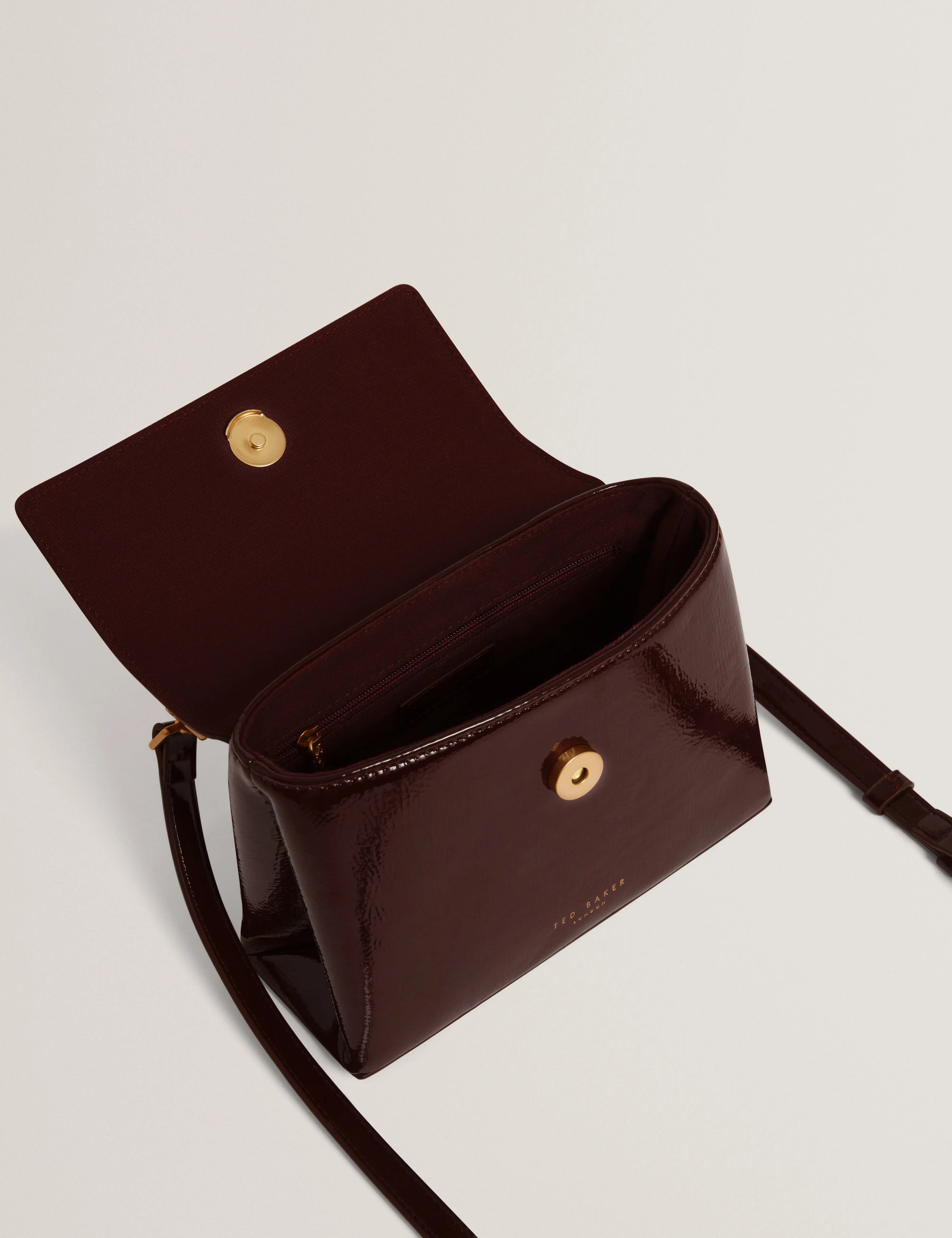 ROSEAU: Rose Detail Mini Crinkle Bag - Bellabags Ted Baker