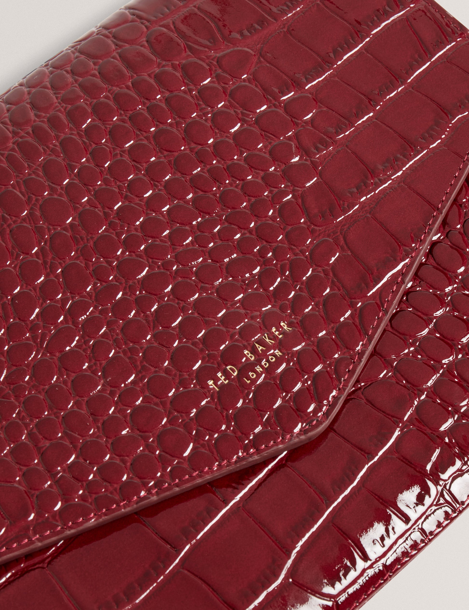 WESSLIE: Croc Effect Icon Envelope Pouch Ted Baker South Africa