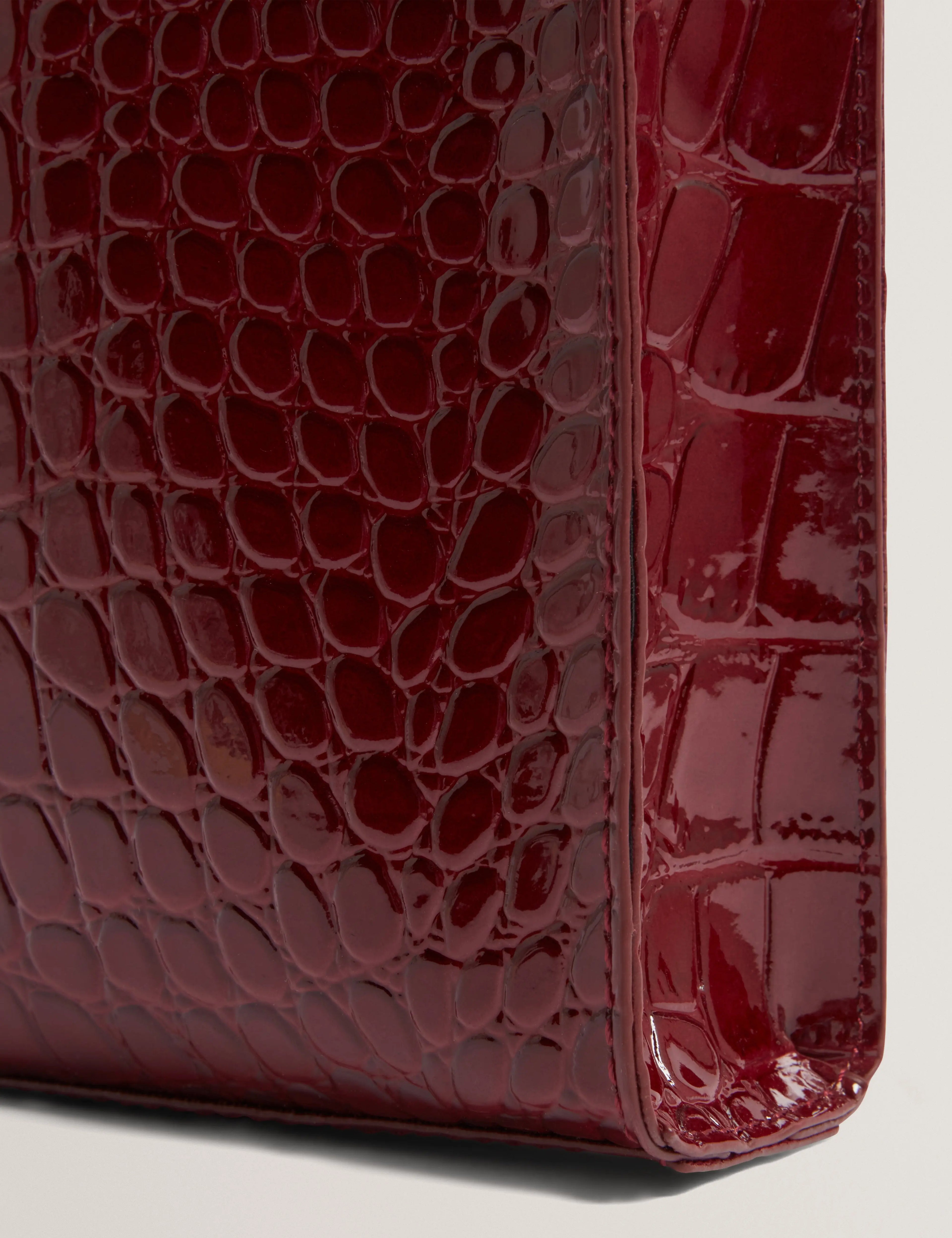 WENISSA: Croc Effect Mini Icon Bag - Bellabags Ted Baker