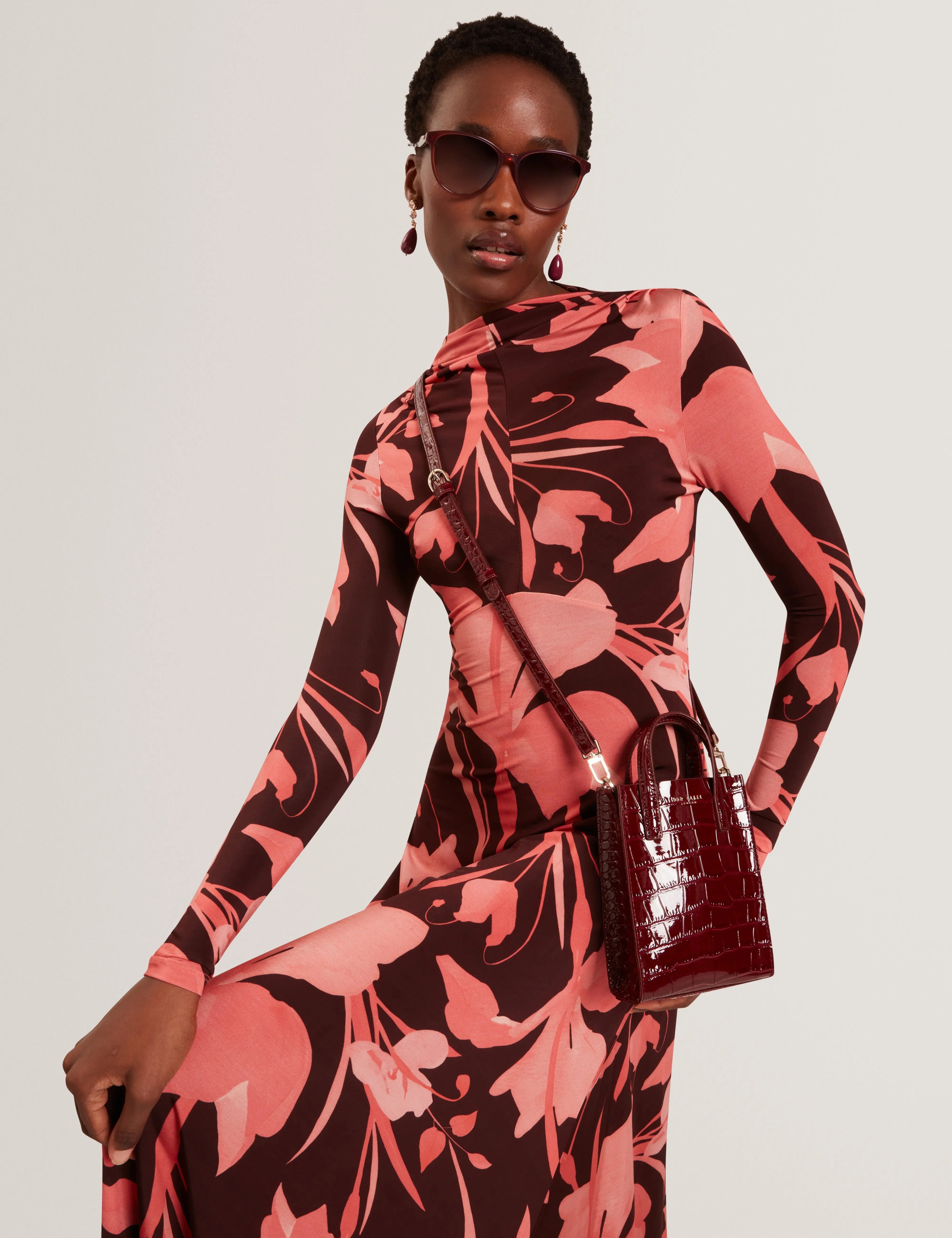 WENISSA: Croc Effect Mini Icon Bag - Bellabags Ted Baker