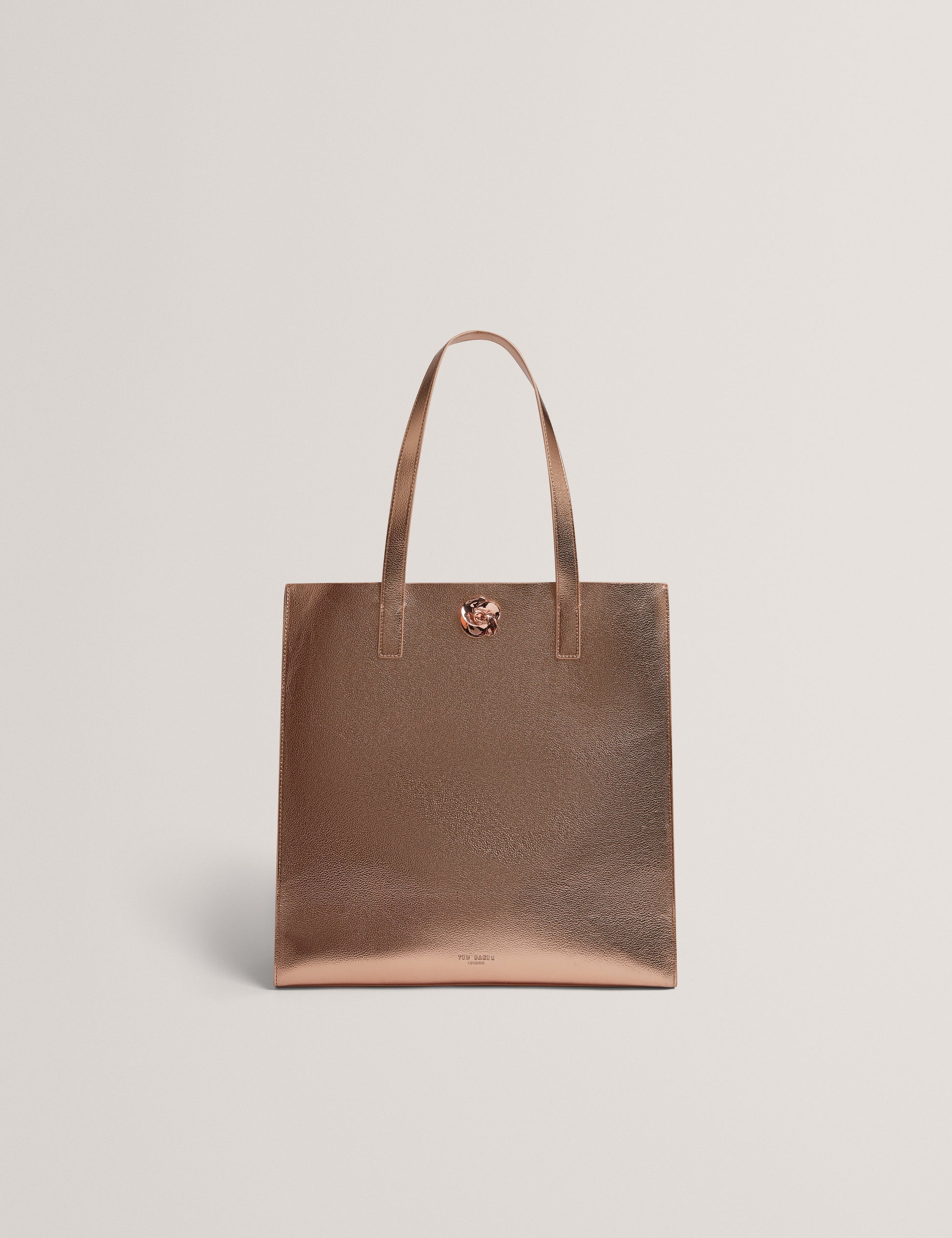 ROSMAH: Rose Detail Metallic Large Icon Bag Ted Baker South Africa