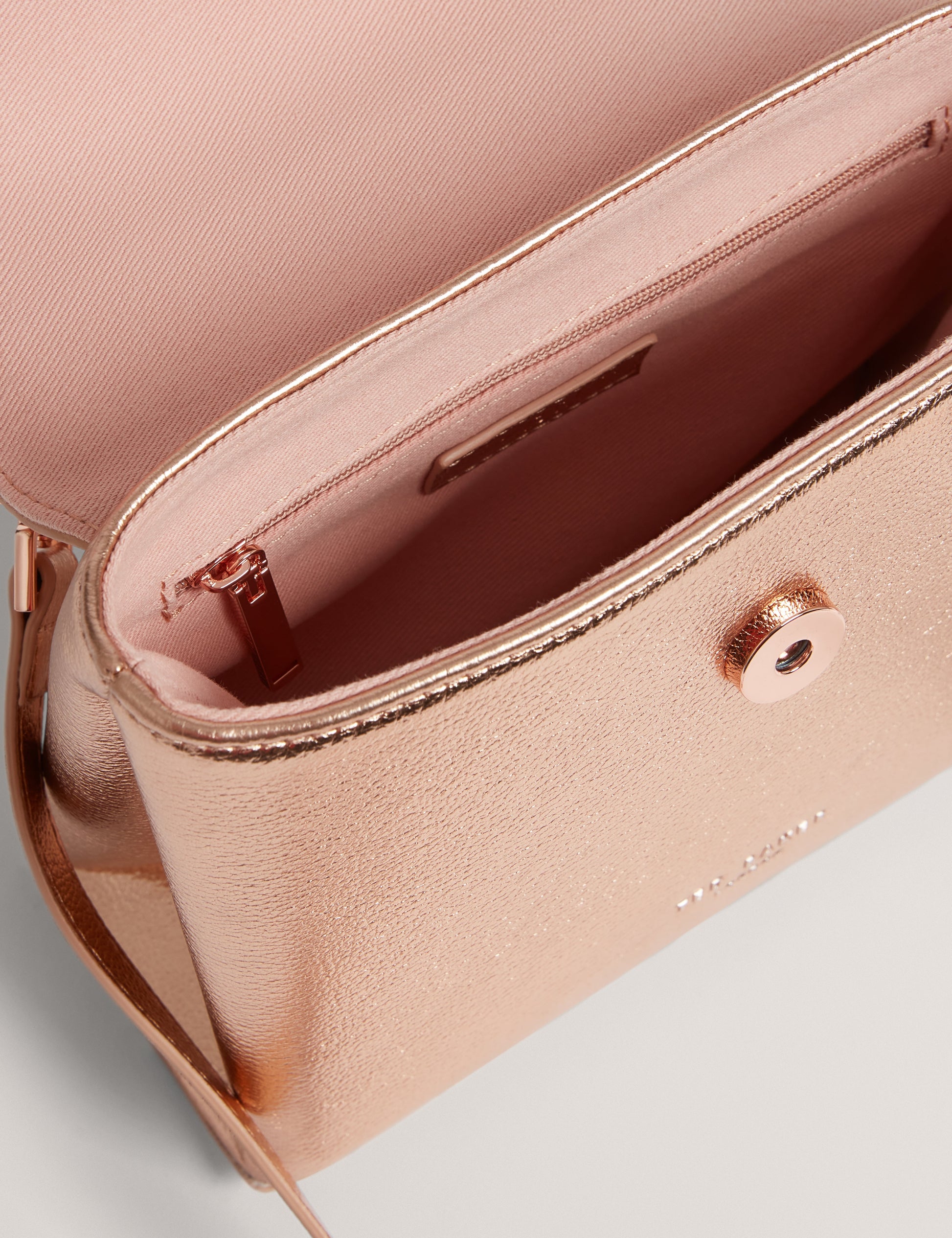 ROSAMA: Rose Detail Mini Metallic Top Handle Bag Ted Baker South Africa