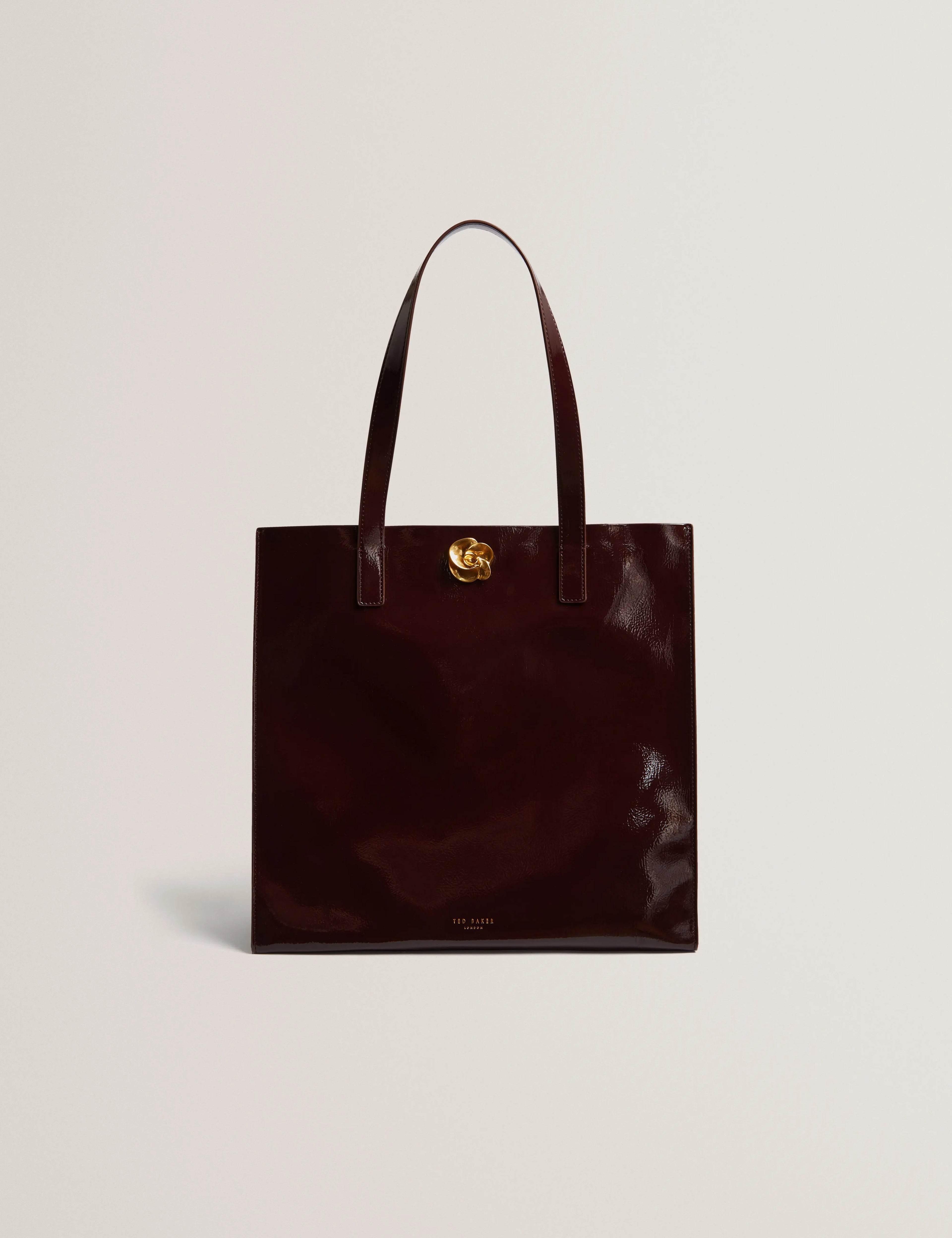 ROSENNI: Rose Detail Crinkle Large Tote Bag - Bellabags Ted Baker