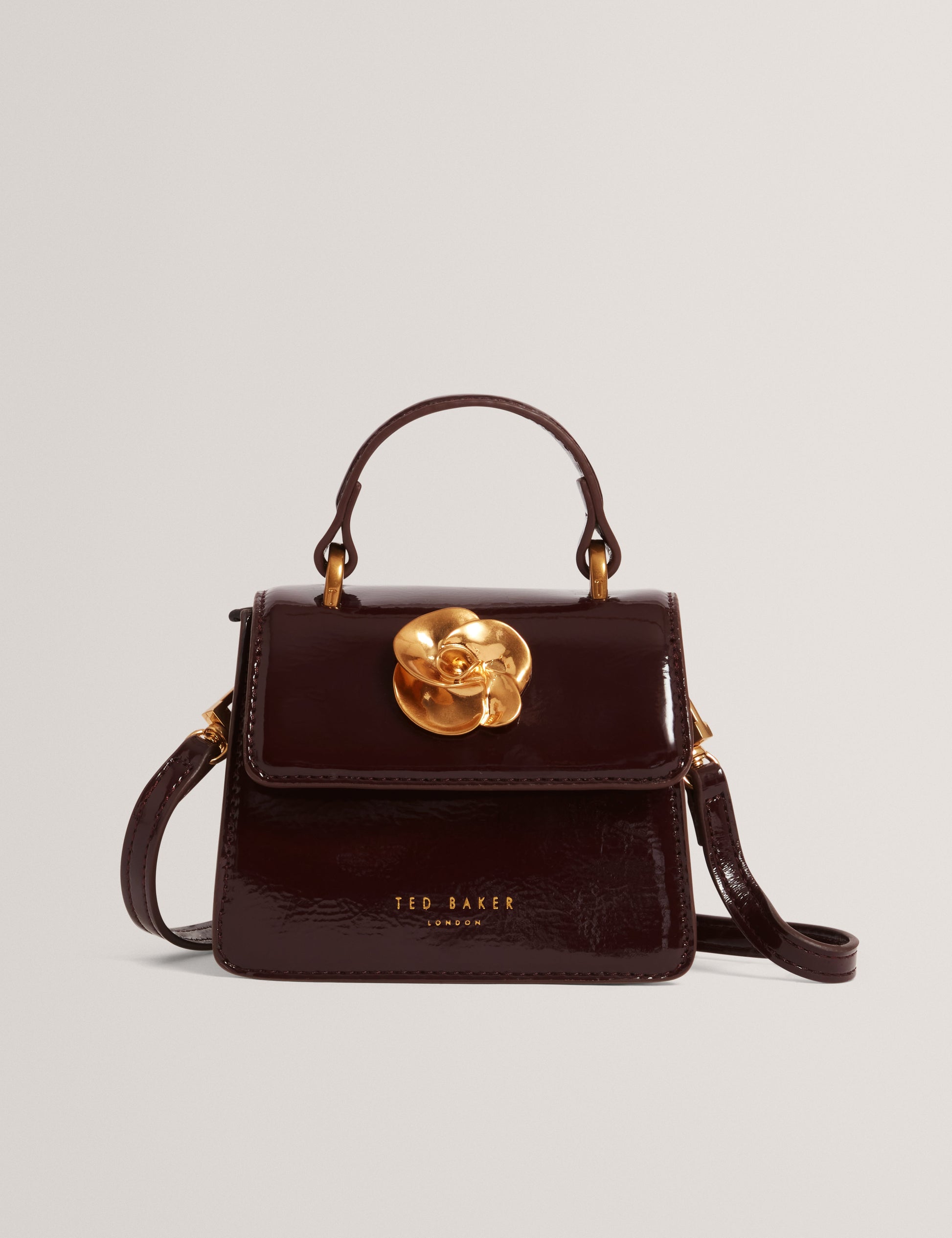 ROSELAH: Rose Detail Square Mini Top Handle Bag Ted Baker South Africa