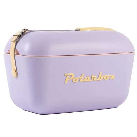 Polarbox Retro Cooler Box 20L / 12L Lilac and Yellow - By Polarbox - Invoque