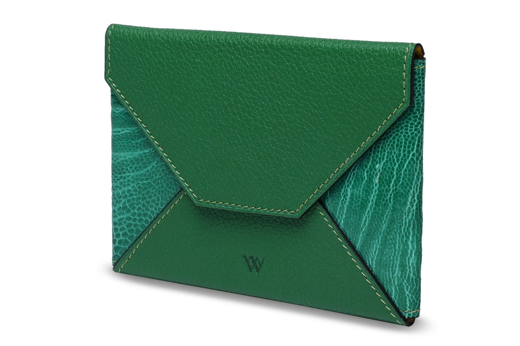 Green Ohio Ostrich Leather Passport Holder Bellabags Bellabags