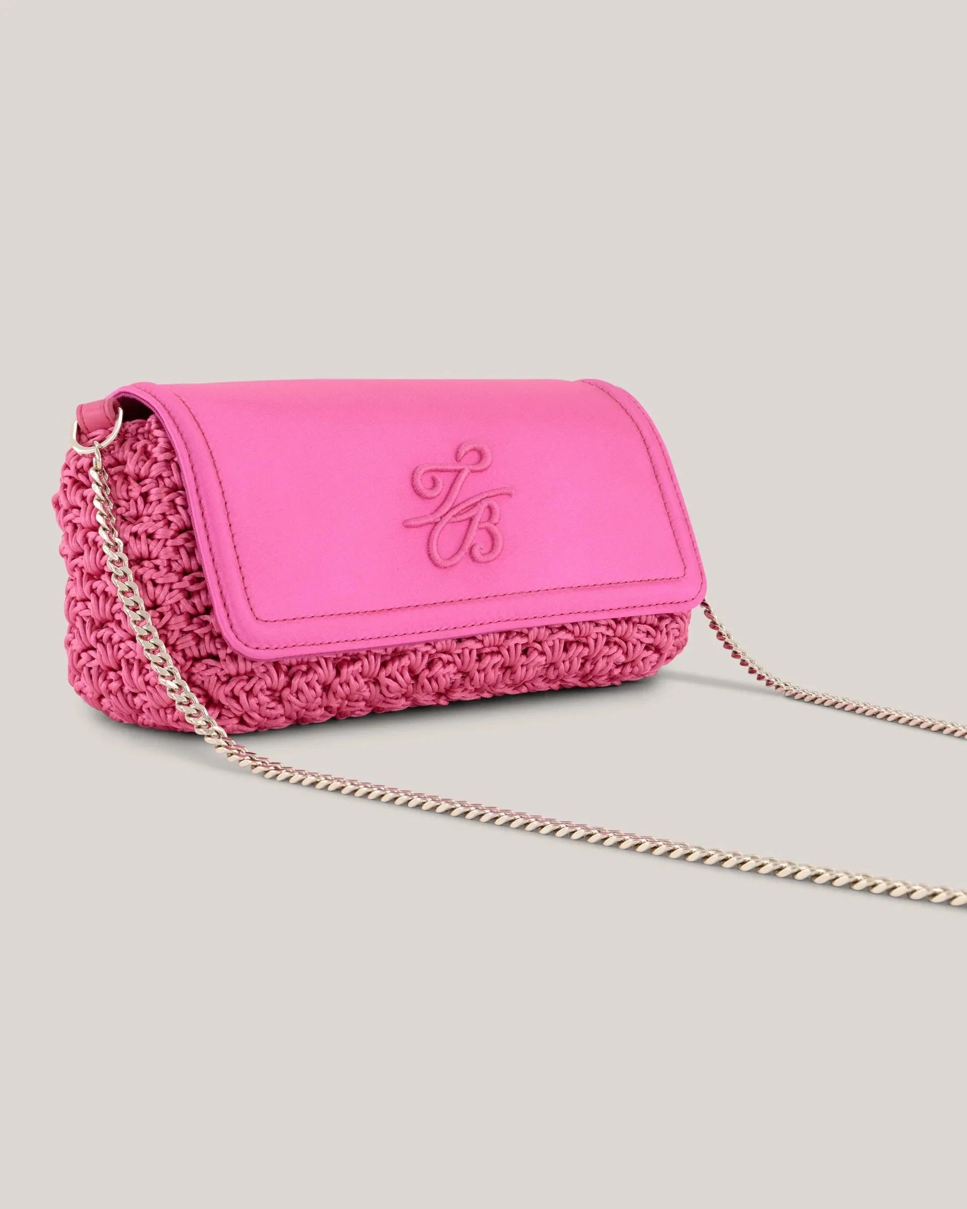 Women's EVAALIN-Embroidered Crochet Cross Body Brt-Pink Ted Baker South Africa