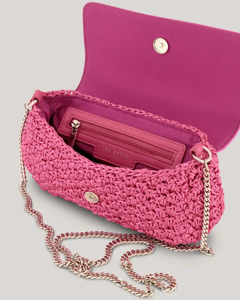 Women's EVAALIN-Embroidered Crochet Cross Body Brt-Pink Ted Baker South Africa