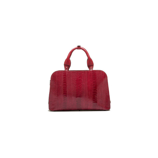 Red Lexington Ostrich Leather Business Bag Bellabags Bellabags