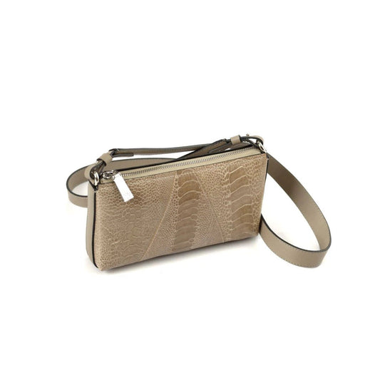 Nude Los Angeles Ostrich Leather Purse Bellabags Bellabags