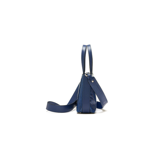 Blue Lily Ostrich Leather Shoulder Bag Bellabags Bellabags