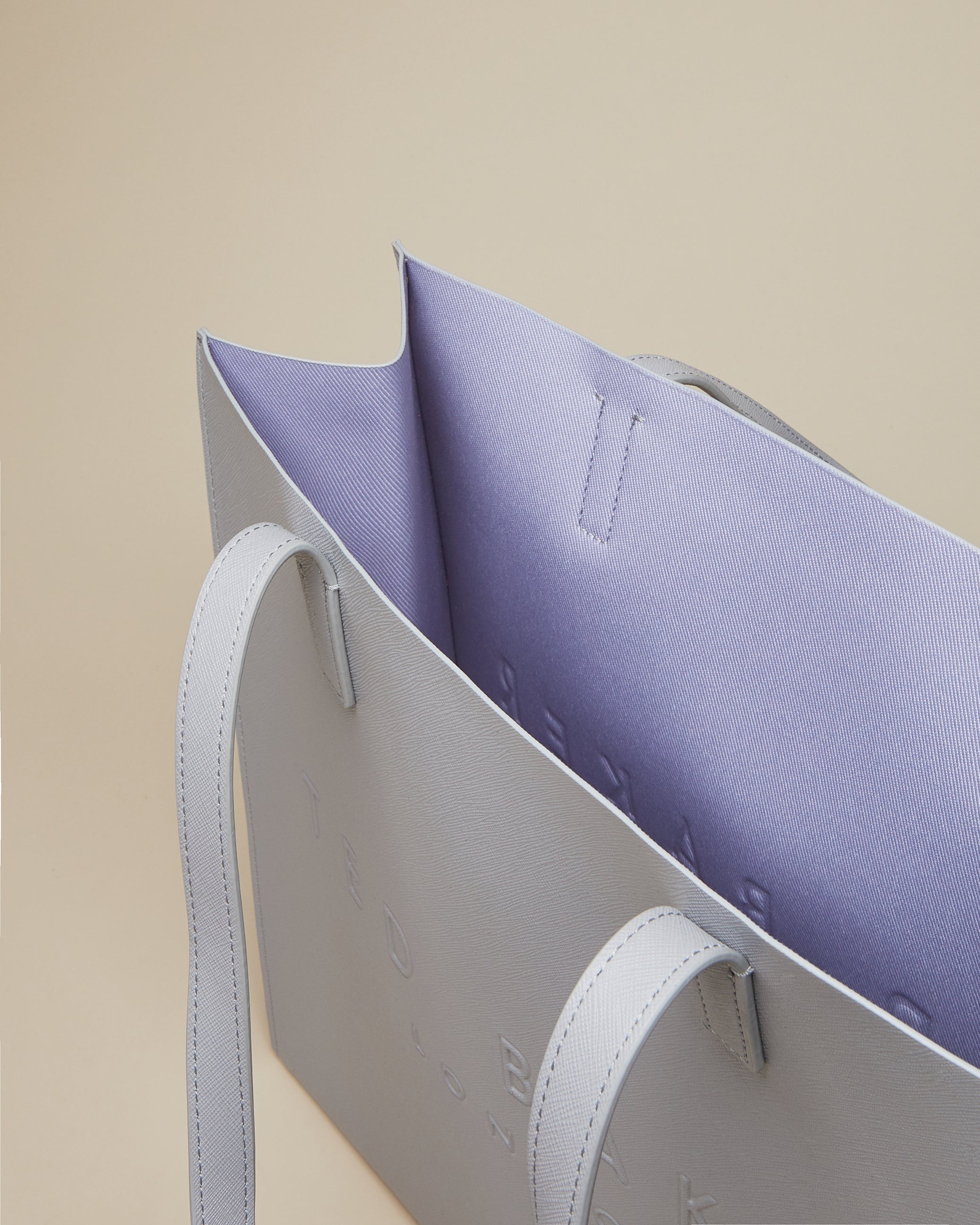 Women's Soocon-Crosshatch Large Icon Bag Lt-Grey Ted Baker South Africa Bellabags