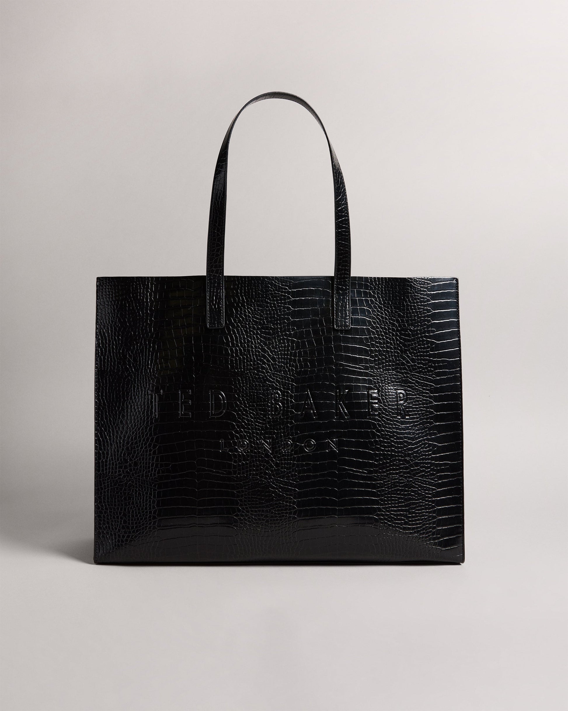 Women's Allicon-Croc Effect Extra Large Icon Bag Black Ted Baker South Africa
