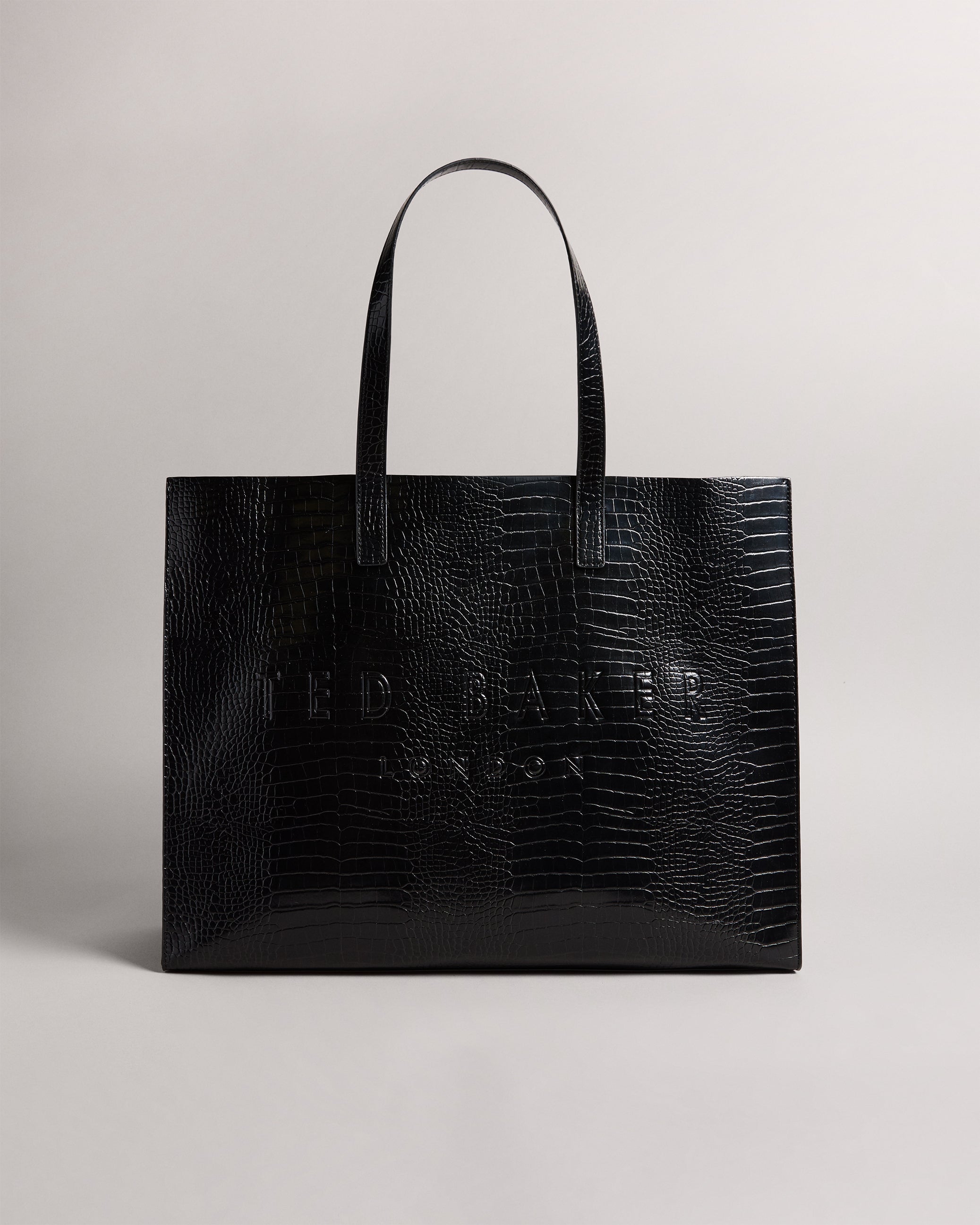 Women's Allicon-Croc Effect Extra Large Icon Bag Black Ted Baker Bellabags