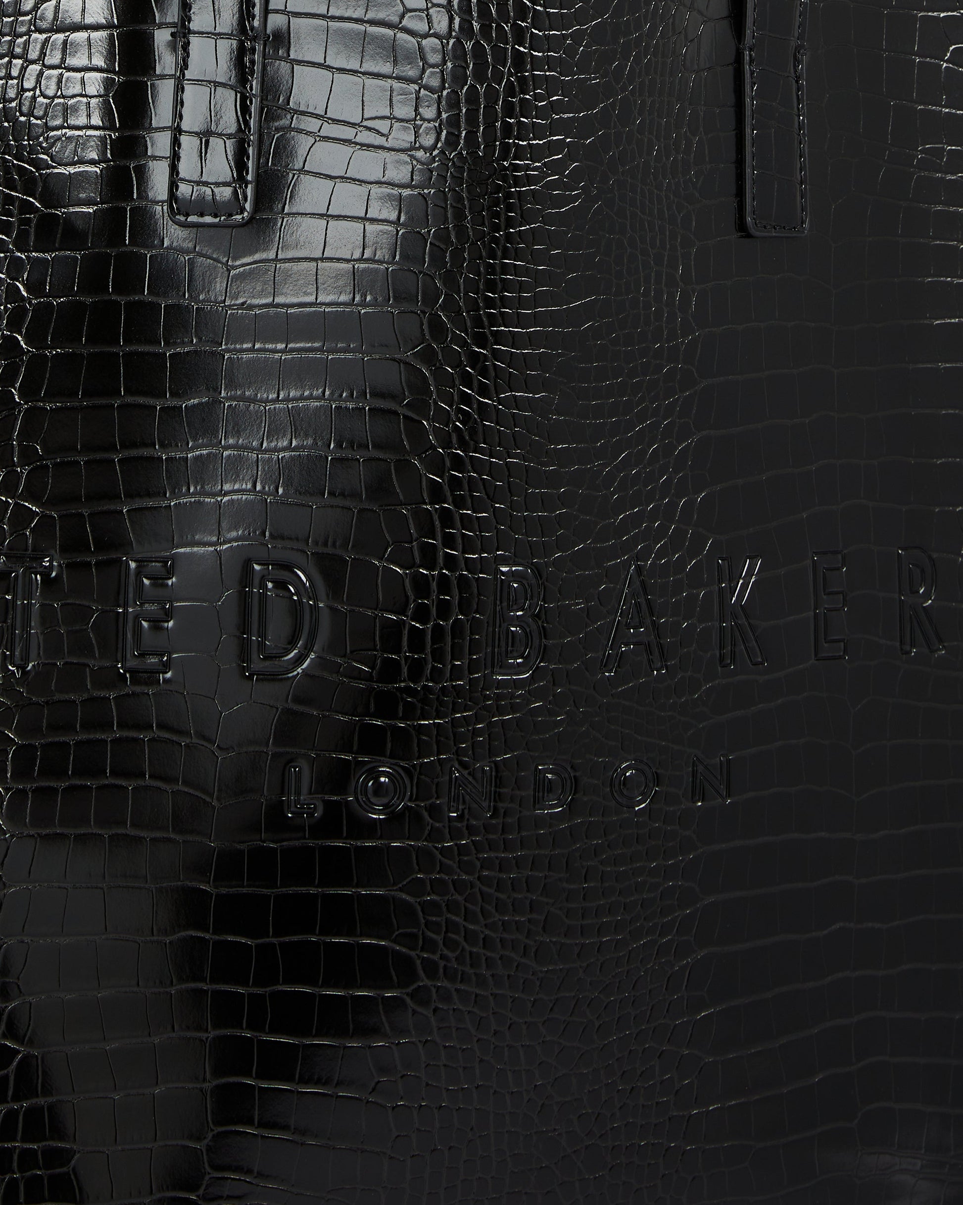 Women's Allicon-Croc Effect Extra Large Icon Bag Black Ted Baker South Africa