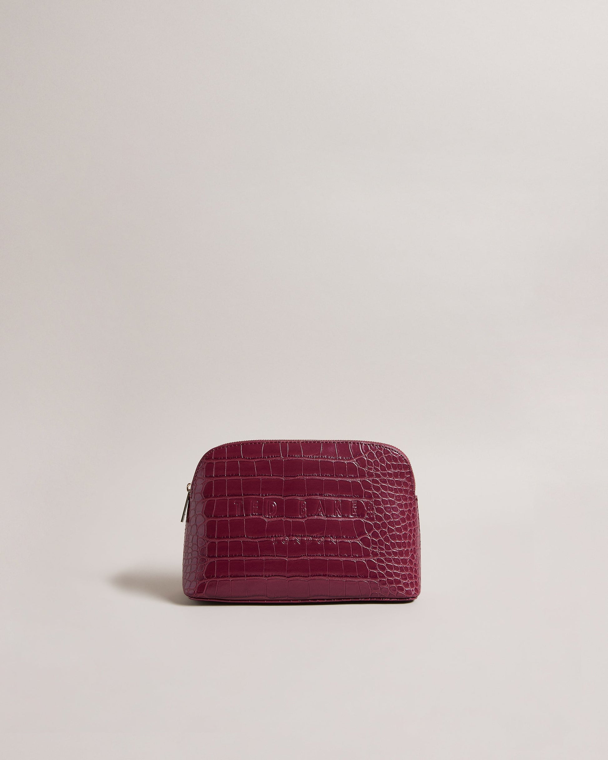 Women's Crocala-Imitation Croc Makeup Bag Dp-Purple Ted Baker South Africa