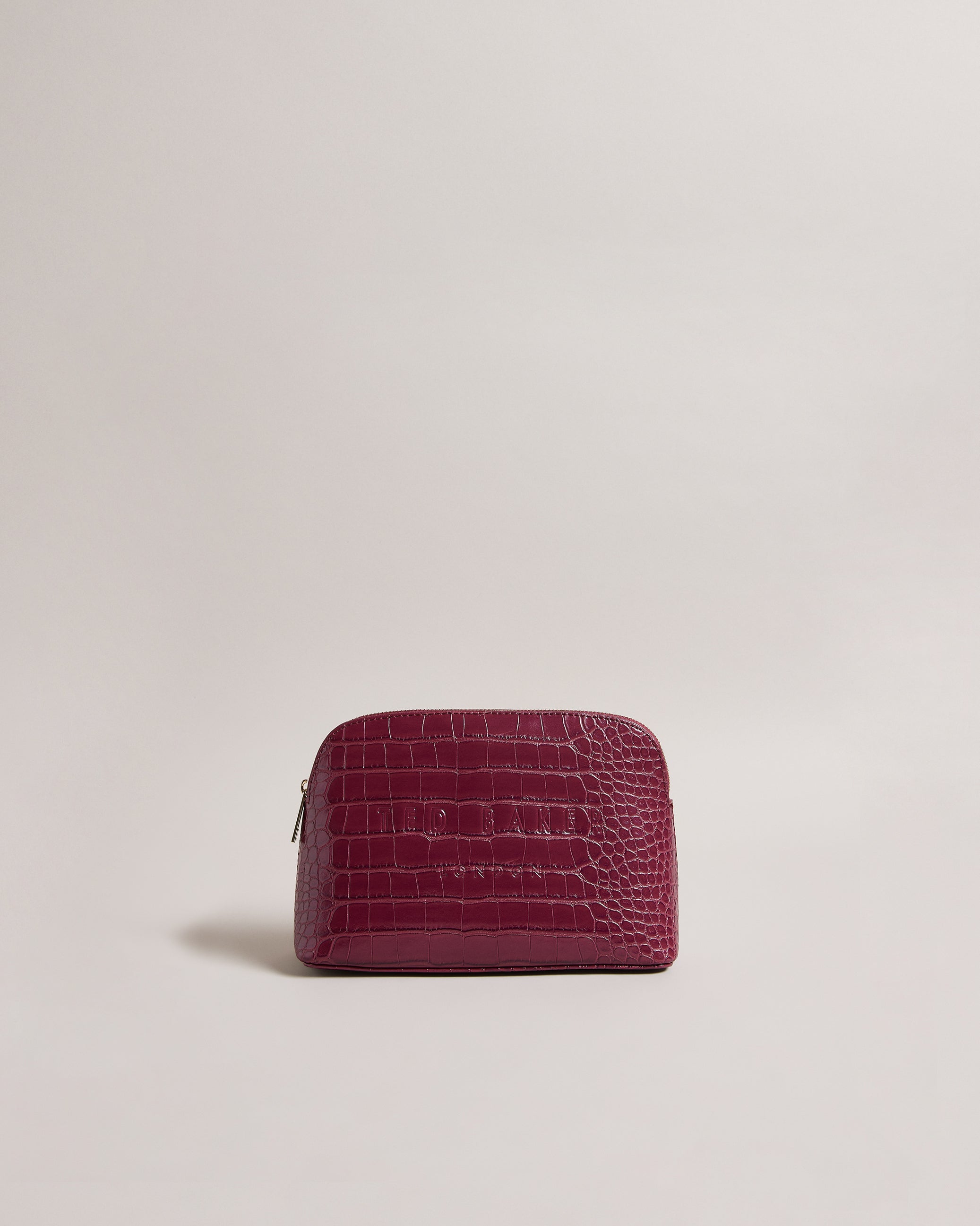 Women's Crocala-Imitation Croc Makeup Bag Dp-Purple Ted Baker South Africa Bellabags