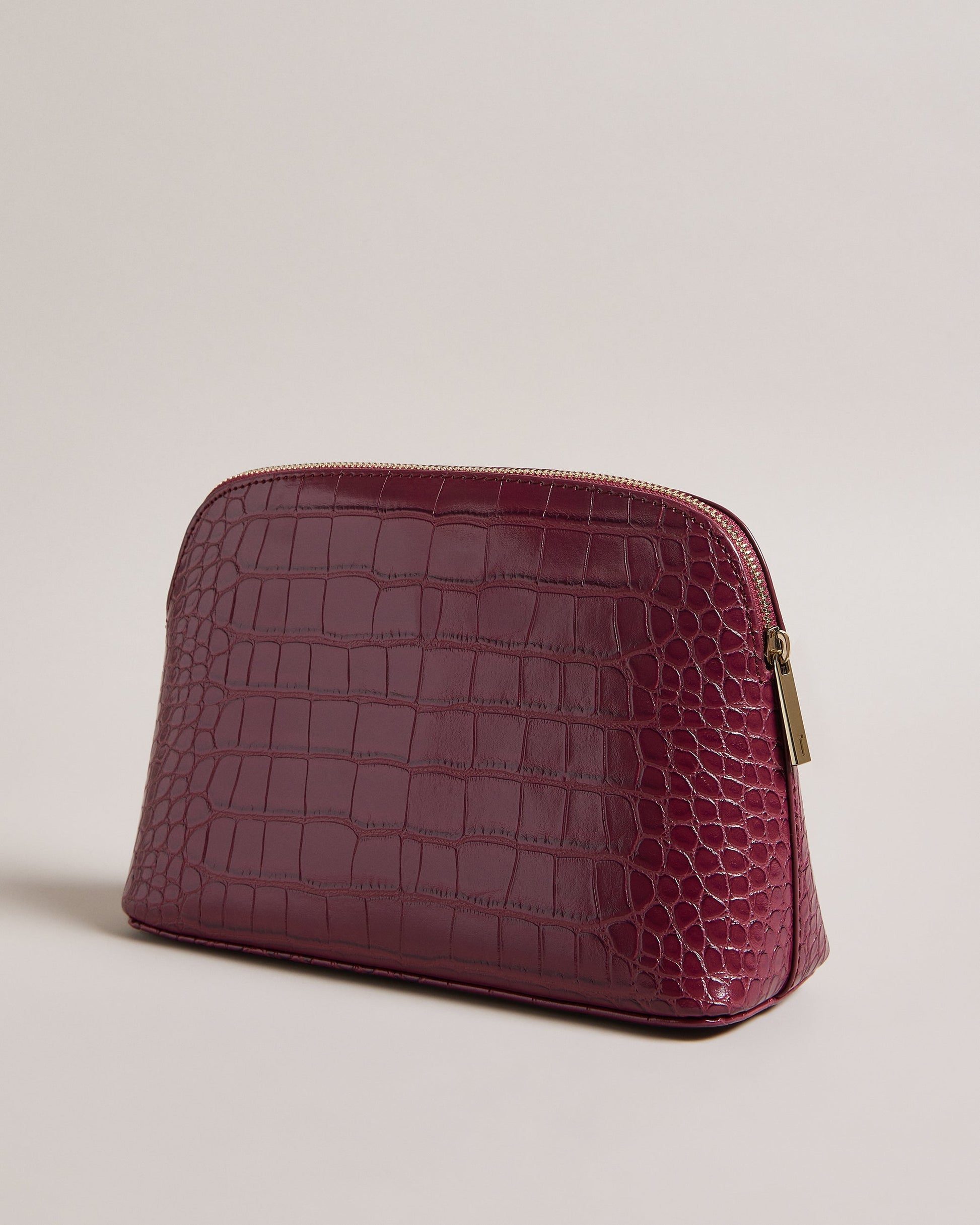 Women's Crocala-Imitation Croc Makeup Bag Dp-Purple Ted Baker South Africa