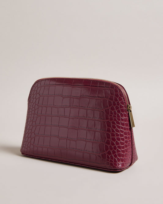 Women's Crocala-Imitation Croc Makeup Bag Dp-Purple Ted Baker South Africa