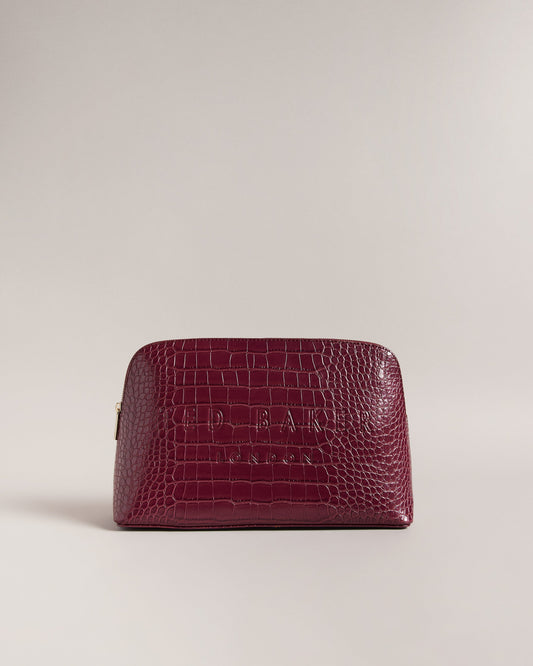 Women's Crocana-Imitation Croc Large Washbag Dp-Purple Ted Baker South Africa