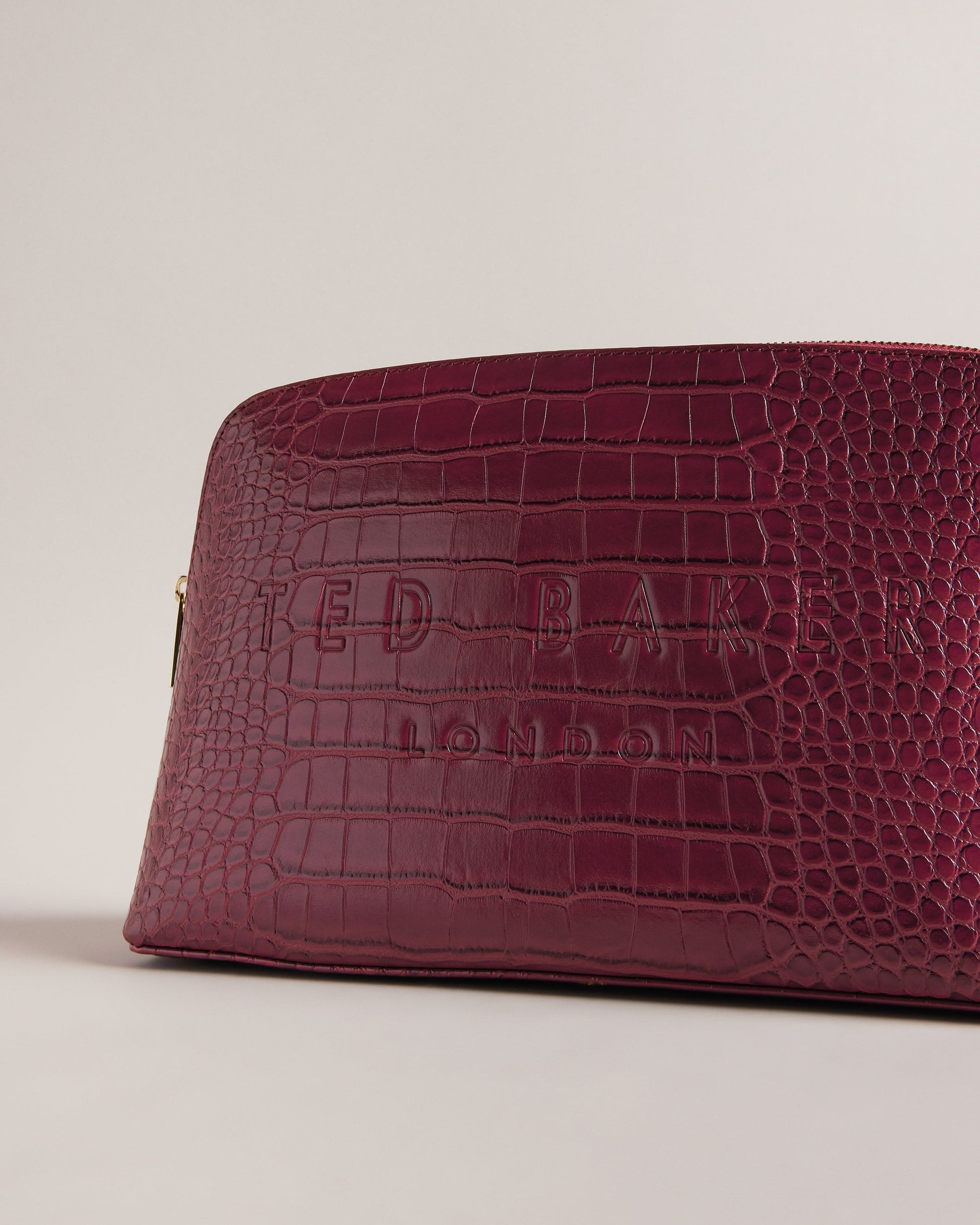 Women's Crocana-Imitation Croc Large Washbag Dp-Purple Ted Baker South Africa