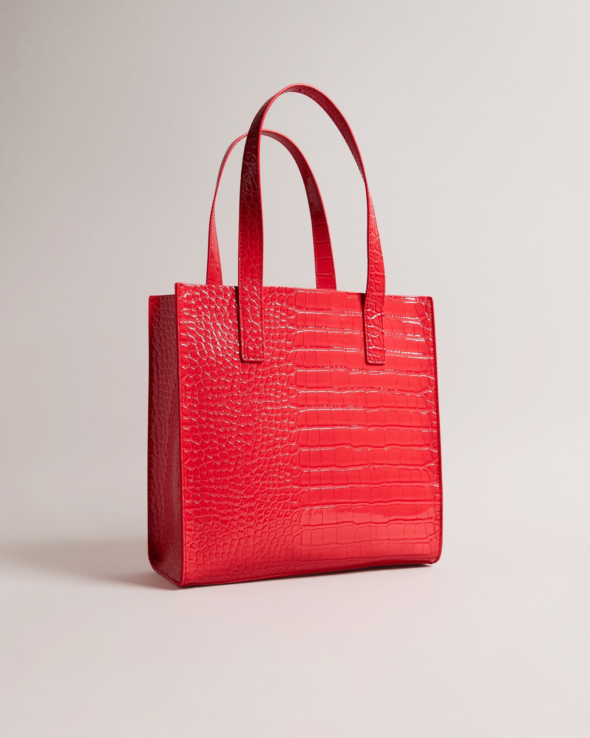Women's Reptcon-Croc Effect Small Icon Bag Coral Ted Baker South Africa