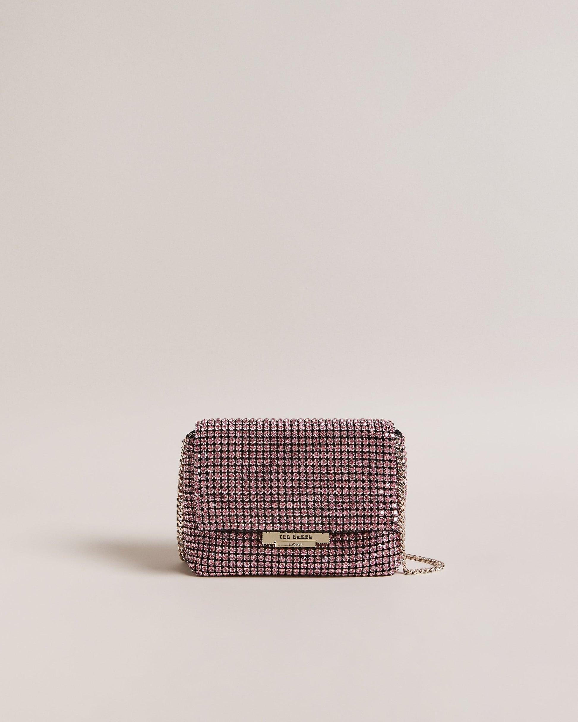 Women's Gliters-Crystal Mini Crossbody Bag Pl-Pink Ted Baker South Africa