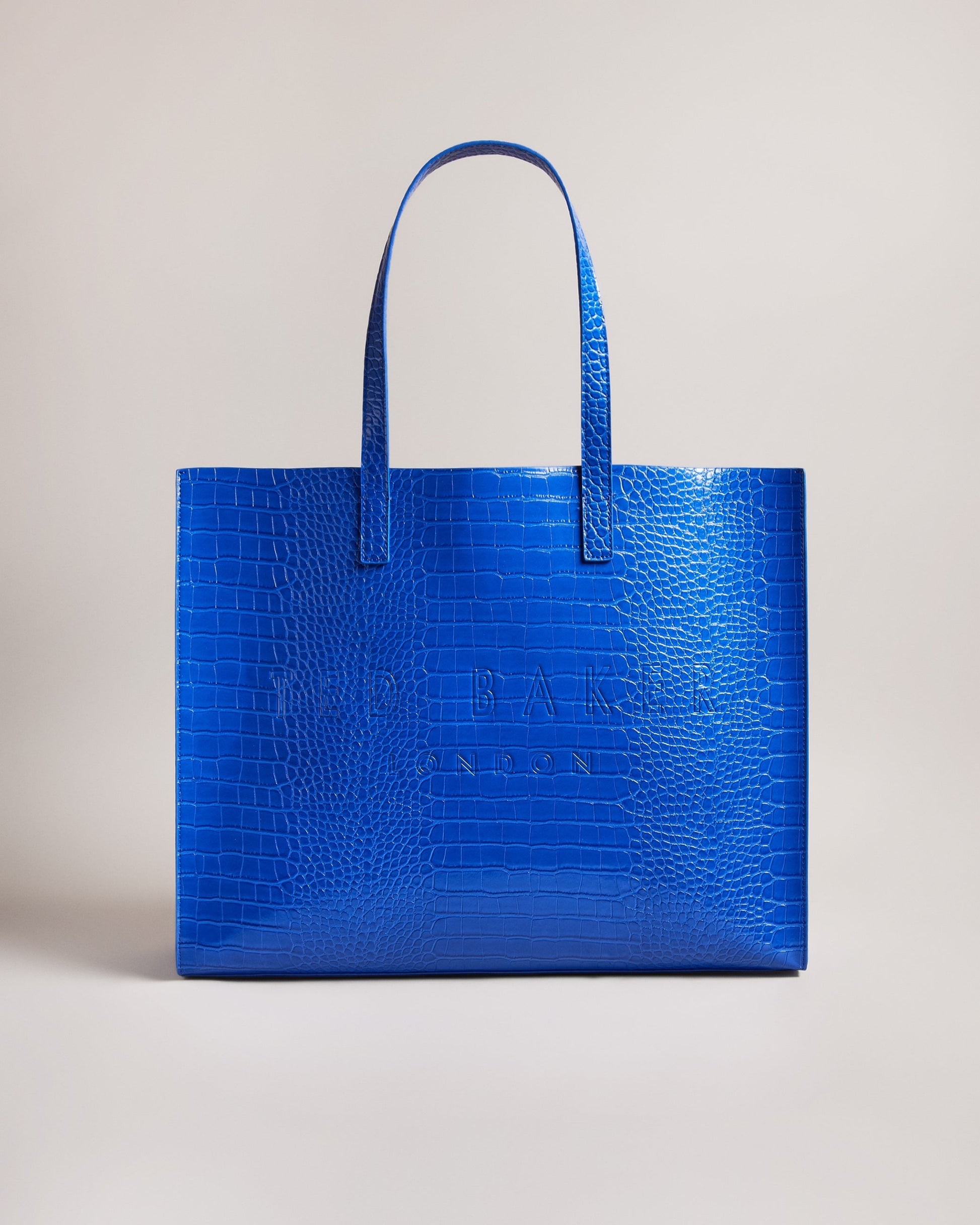 Women's Allicon-Croc Effect Extra Large Icon Bag Brt-Blue Ted Baker South Africa