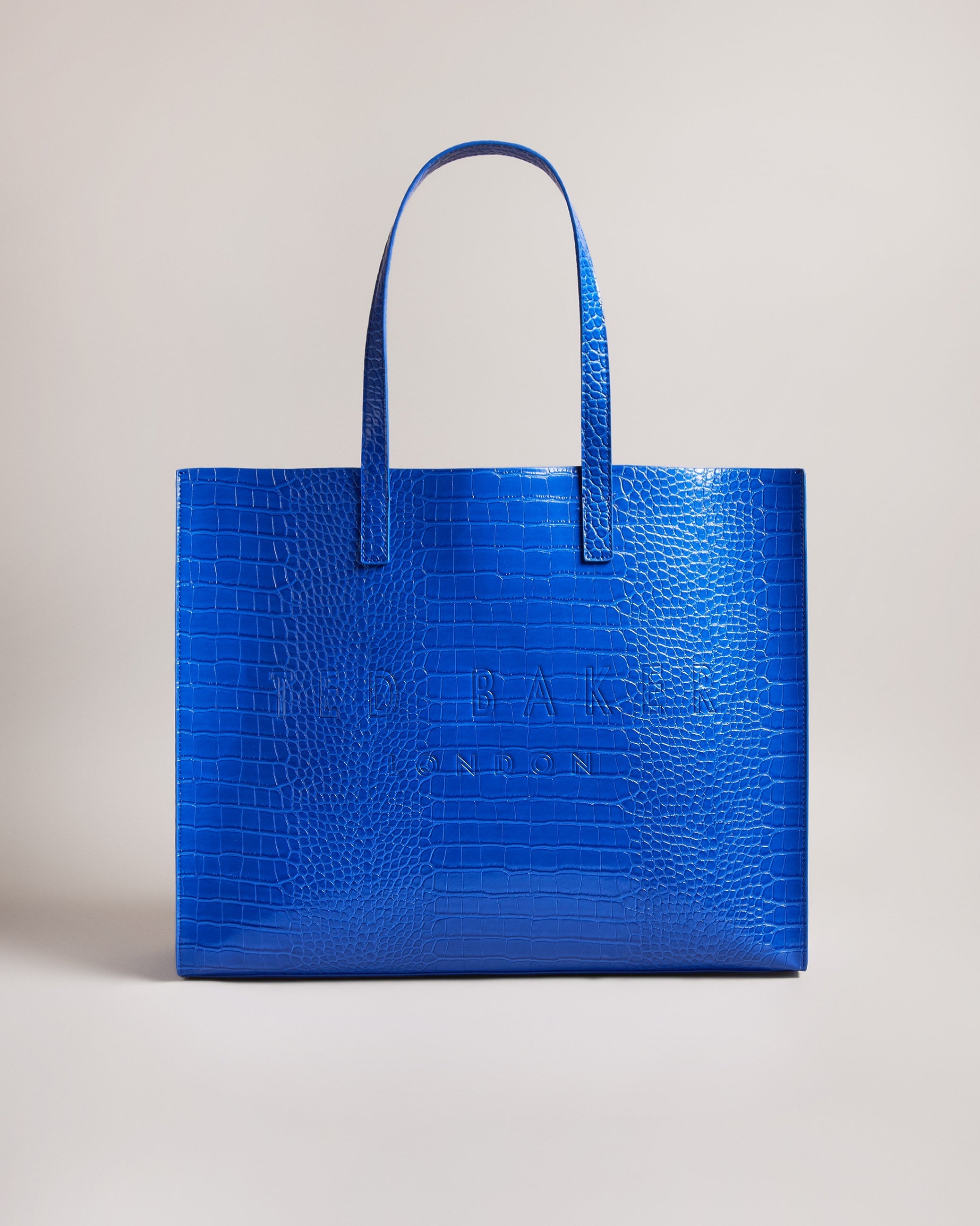 Women's Allicon-Croc Effect Extra Large Icon Bag Brt-Blue Ted Baker Bellabags
