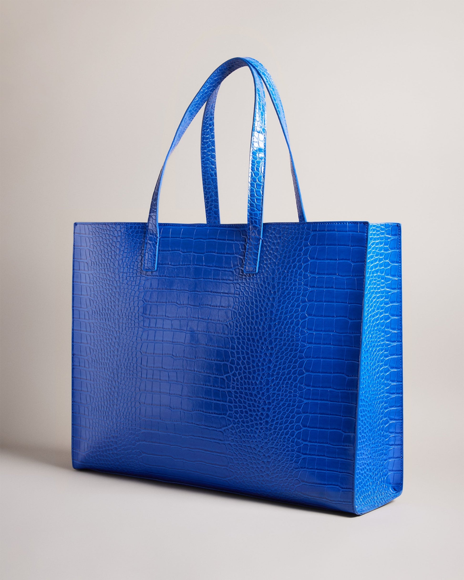 Women's Allicon-Croc Effect Extra Large Icon Bag Brt-Blue Ted Baker South Africa