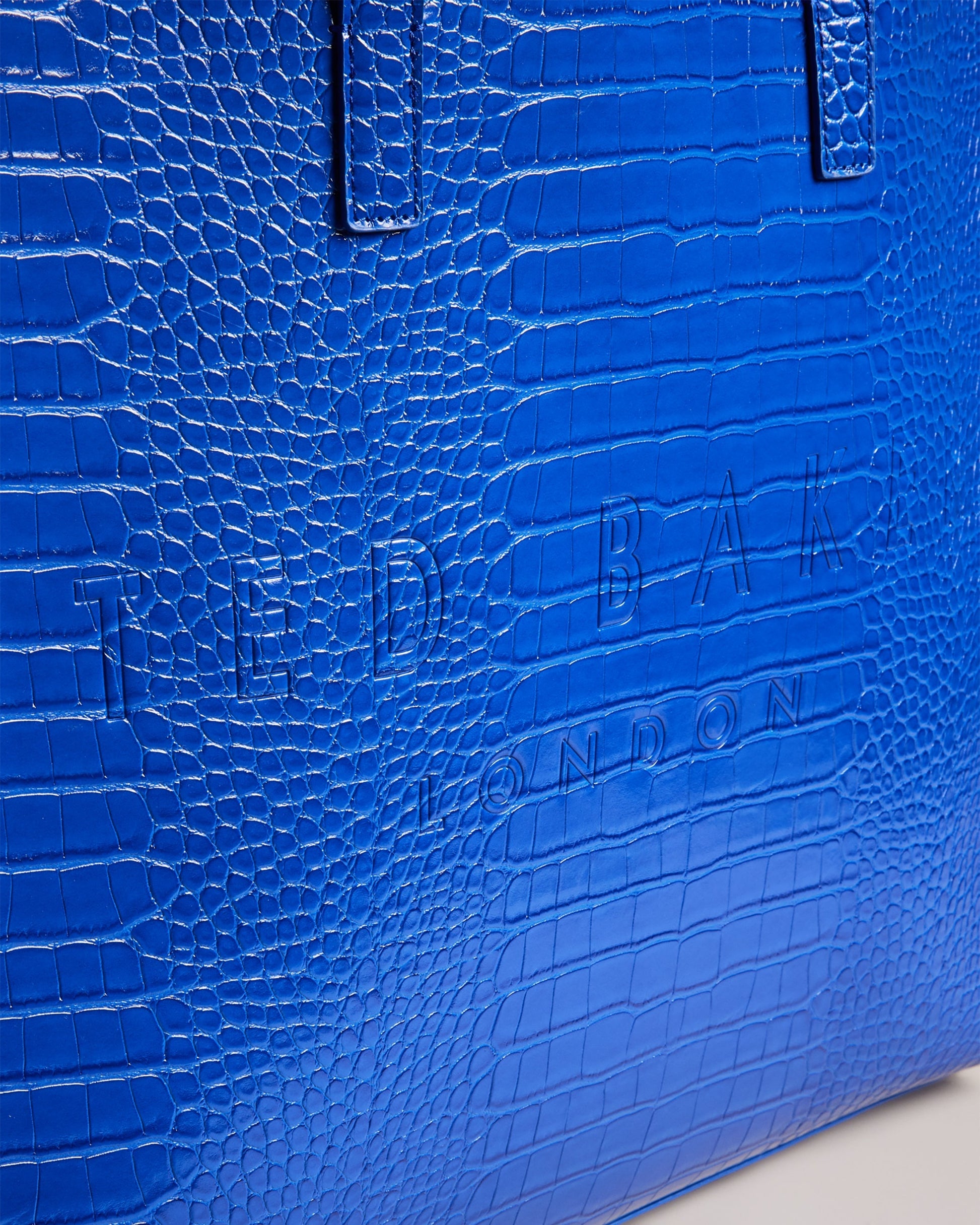 Women's Allicon-Croc Effect Extra Large Icon Bag Brt-Blue Ted Baker South Africa