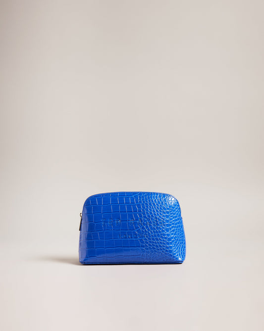 Women's Crocala-Imitation Croc Makeup Bag Brt-Blue Ted Baker South Africa