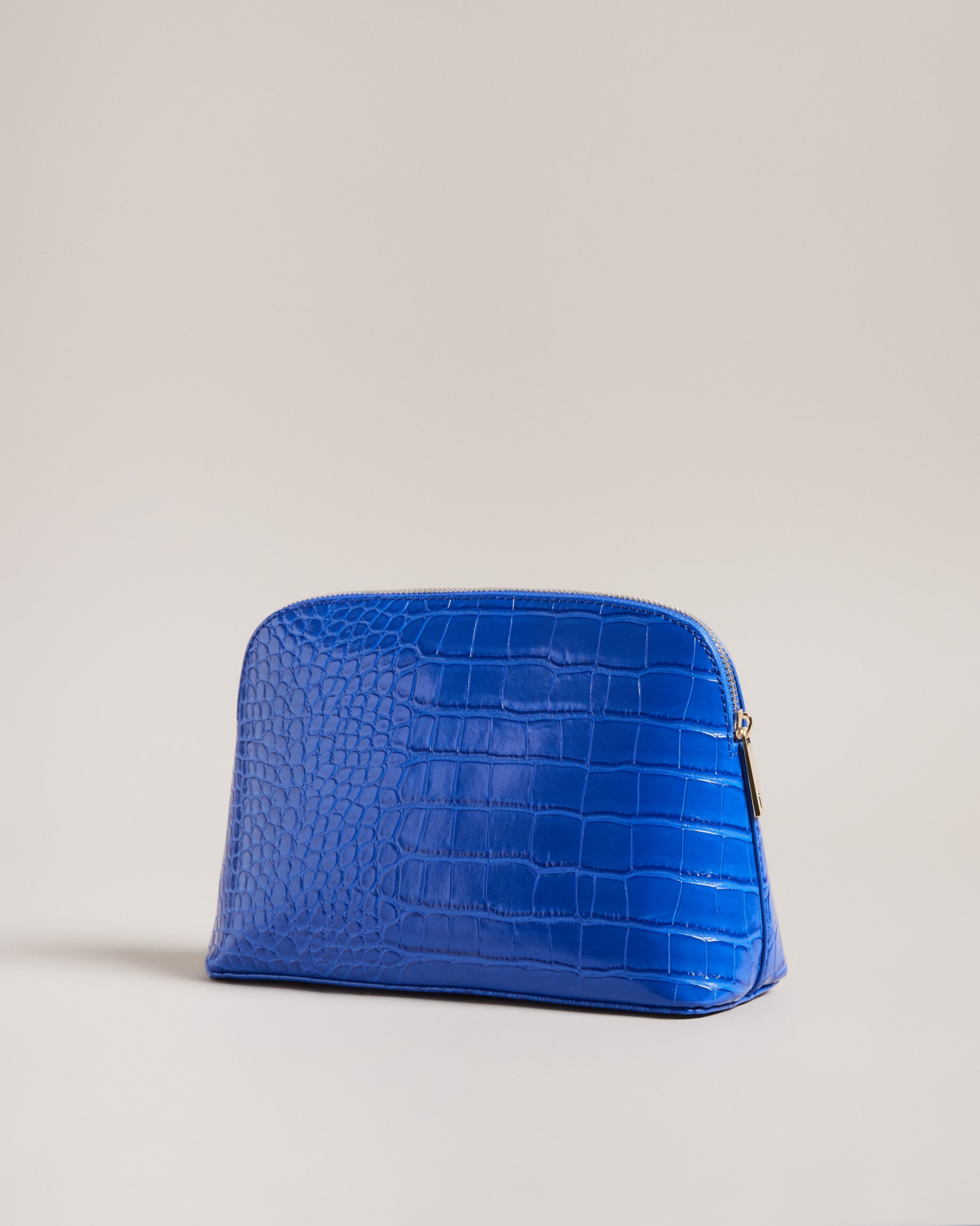 Women's Crocala-Imitation Croc Makeup Bag Brt-Blue Ted Baker South Africa Bellabags
