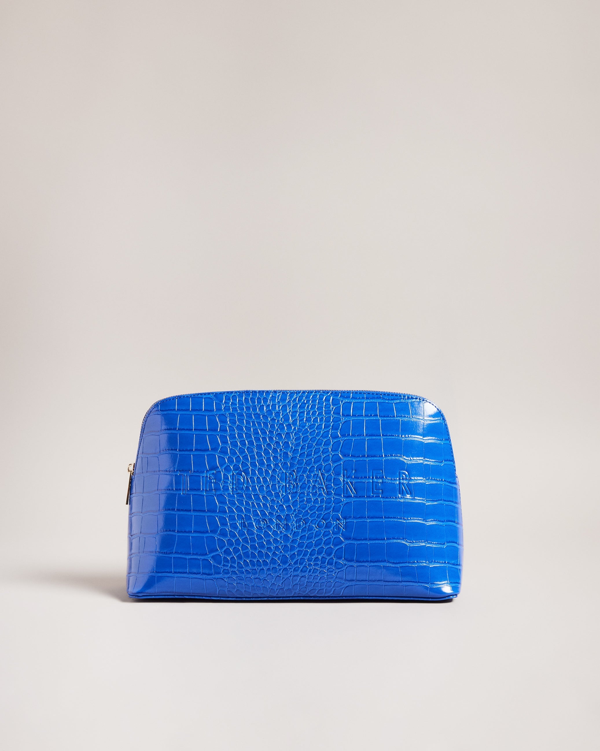 Women's Crocana-Imitation Croc Large Washbag Brt-Blue Ted Baker South Africa Bellabags