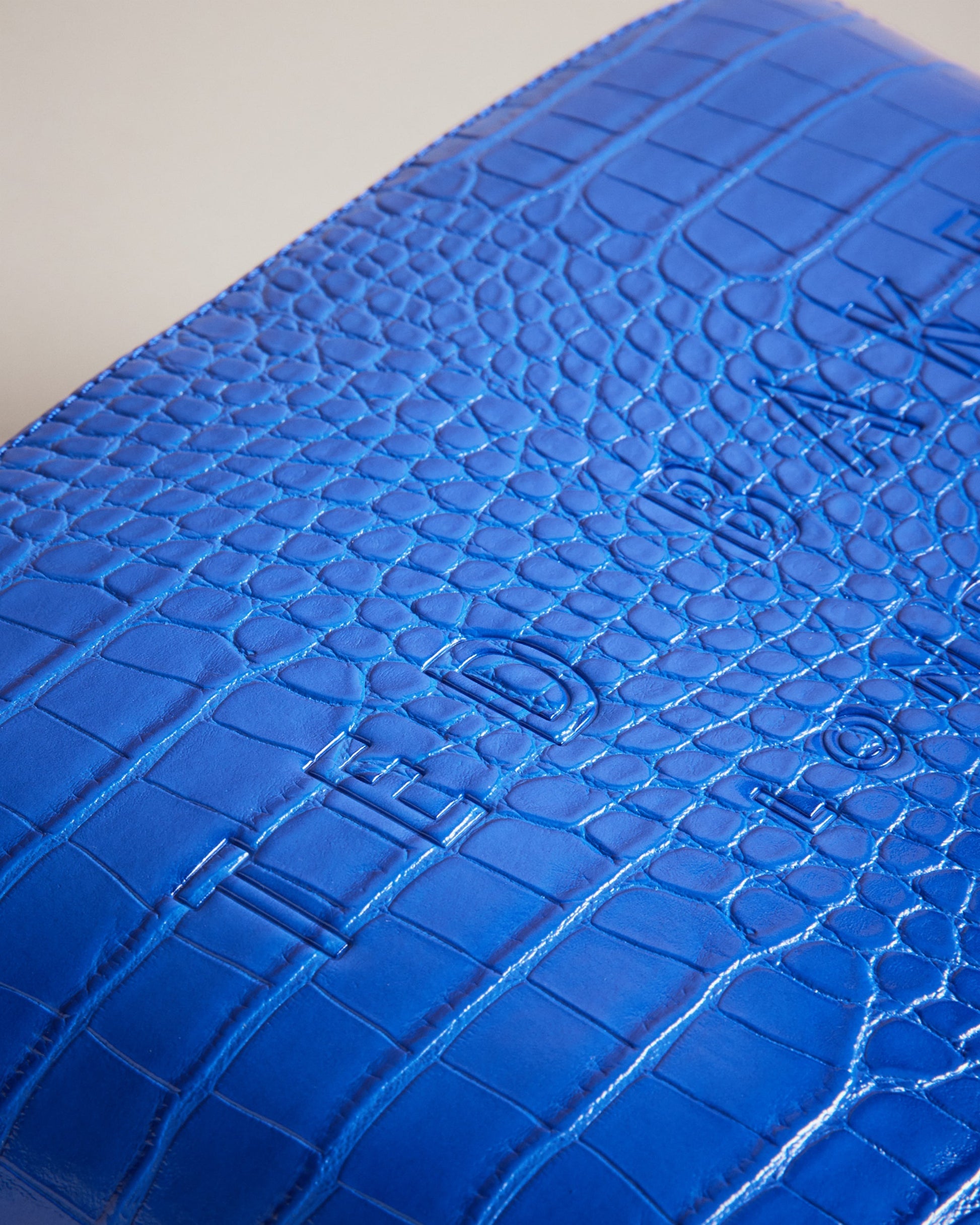 Women's Crocana-Imitation Croc Large Washbag Brt-Blue Ted Baker South Africa