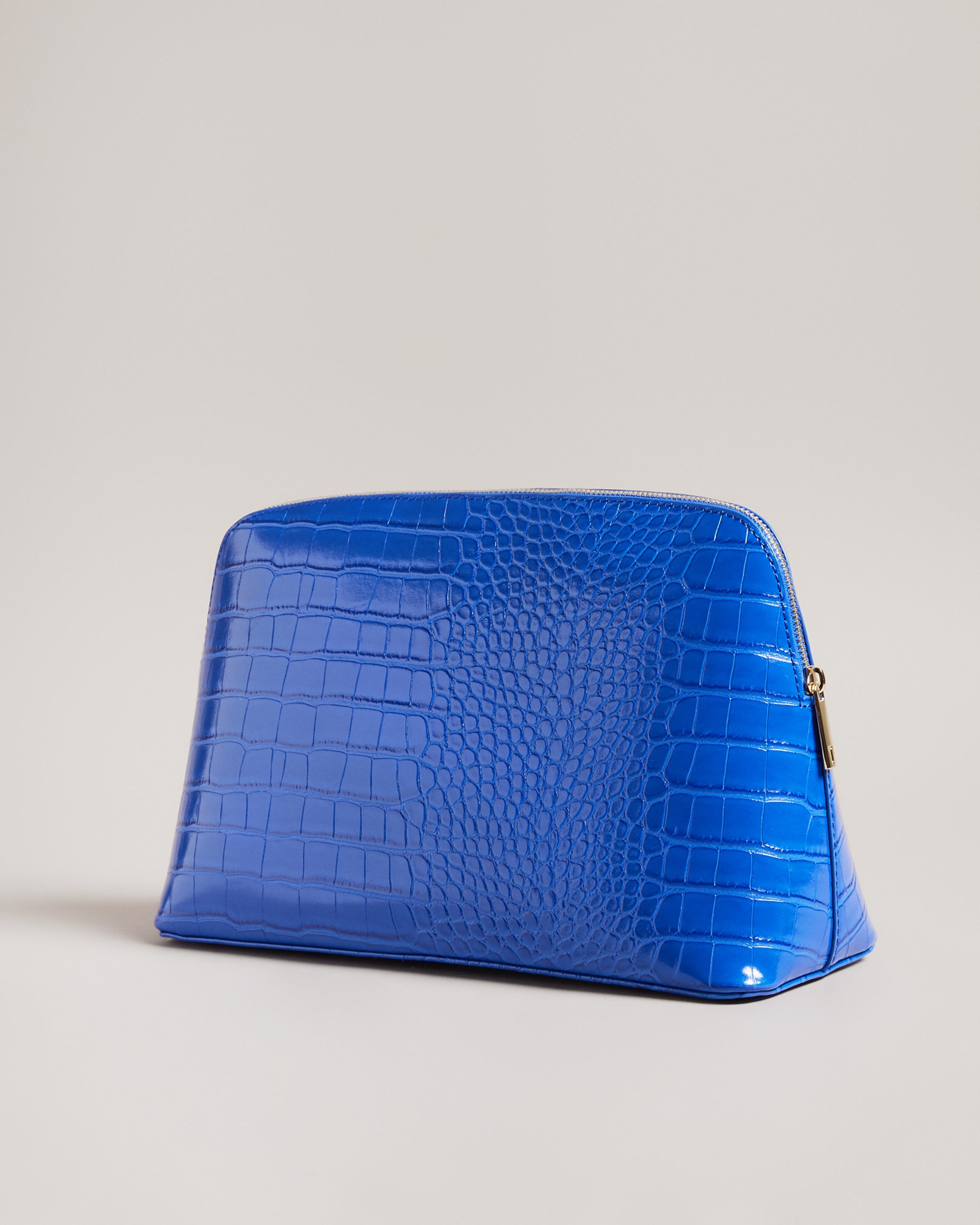 Women's Crocana-Imitation Croc Large Washbag Brt-Blue Ted Baker South Africa Bellabags