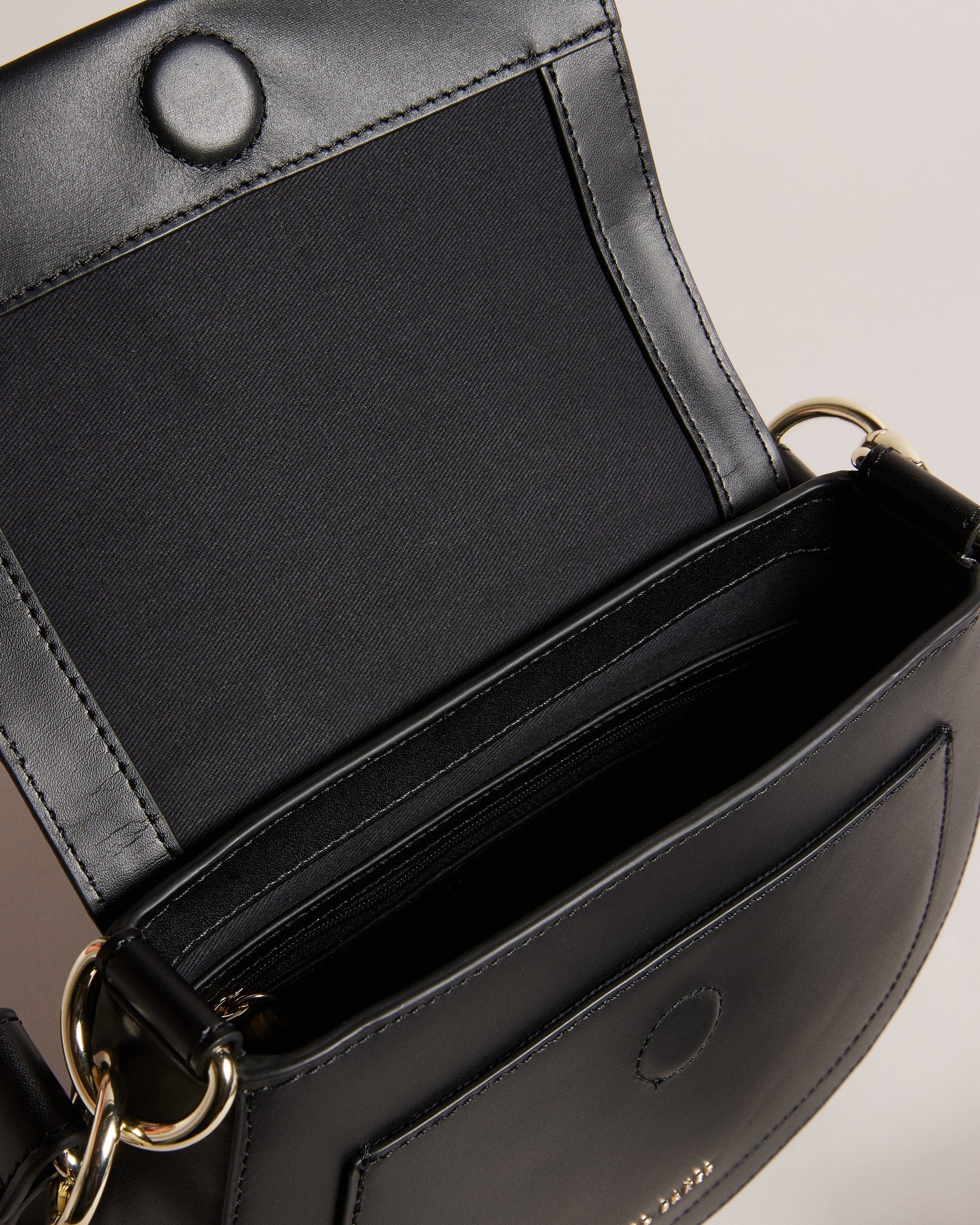 Women's Darcell-Branded Webbing Satchel Cross Body Jet-Black Ted Baker South Africa