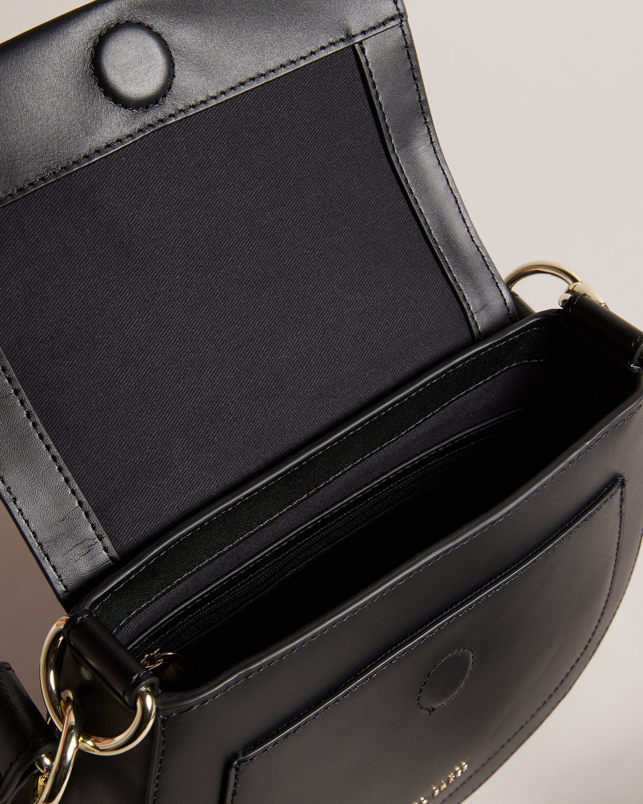 Women's Darcell-Branded Webbing Satchel Cross Body Jet-Black Ted Baker South Africa Bellabags