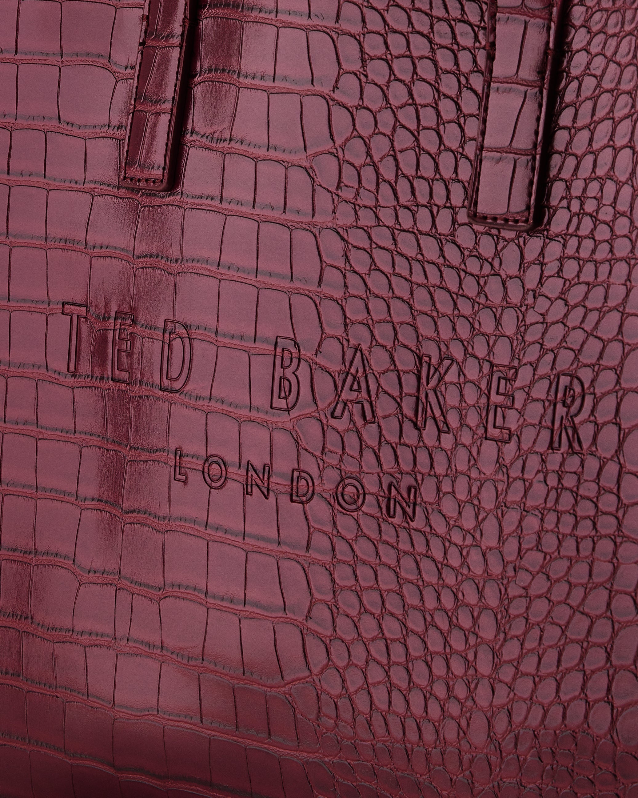 Women's Reptcon-Croc Effect Small Icon Bag Dp-Purple Ted Baker South Africa Bellabags