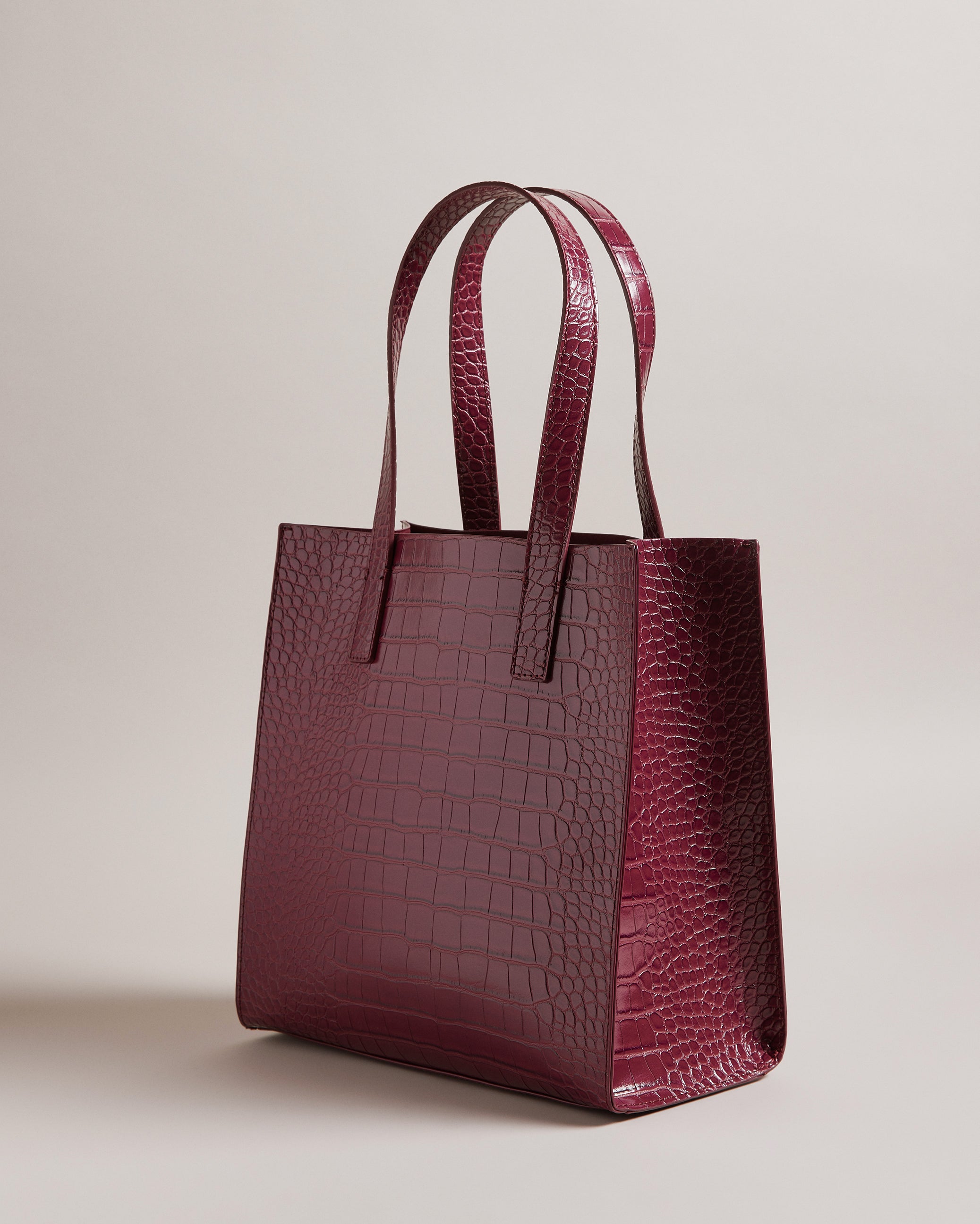 Women's Reptcon-Croc Effect Small Icon Bag Dp-Purple Ted Baker South Africa Bellabags