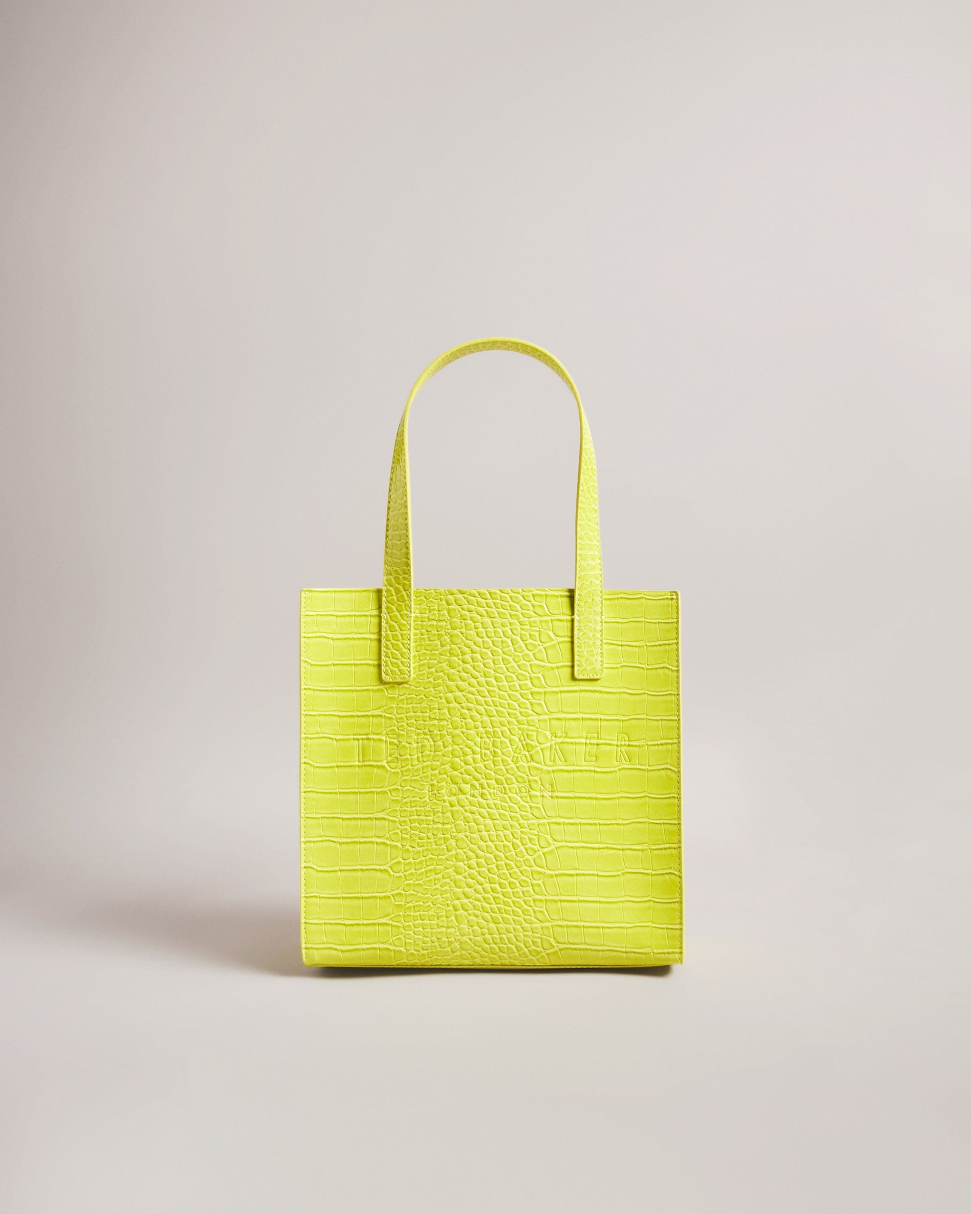 Women's Reptcon-Croc Effect Small Icon Bag Lime Ted Baker South Africa
