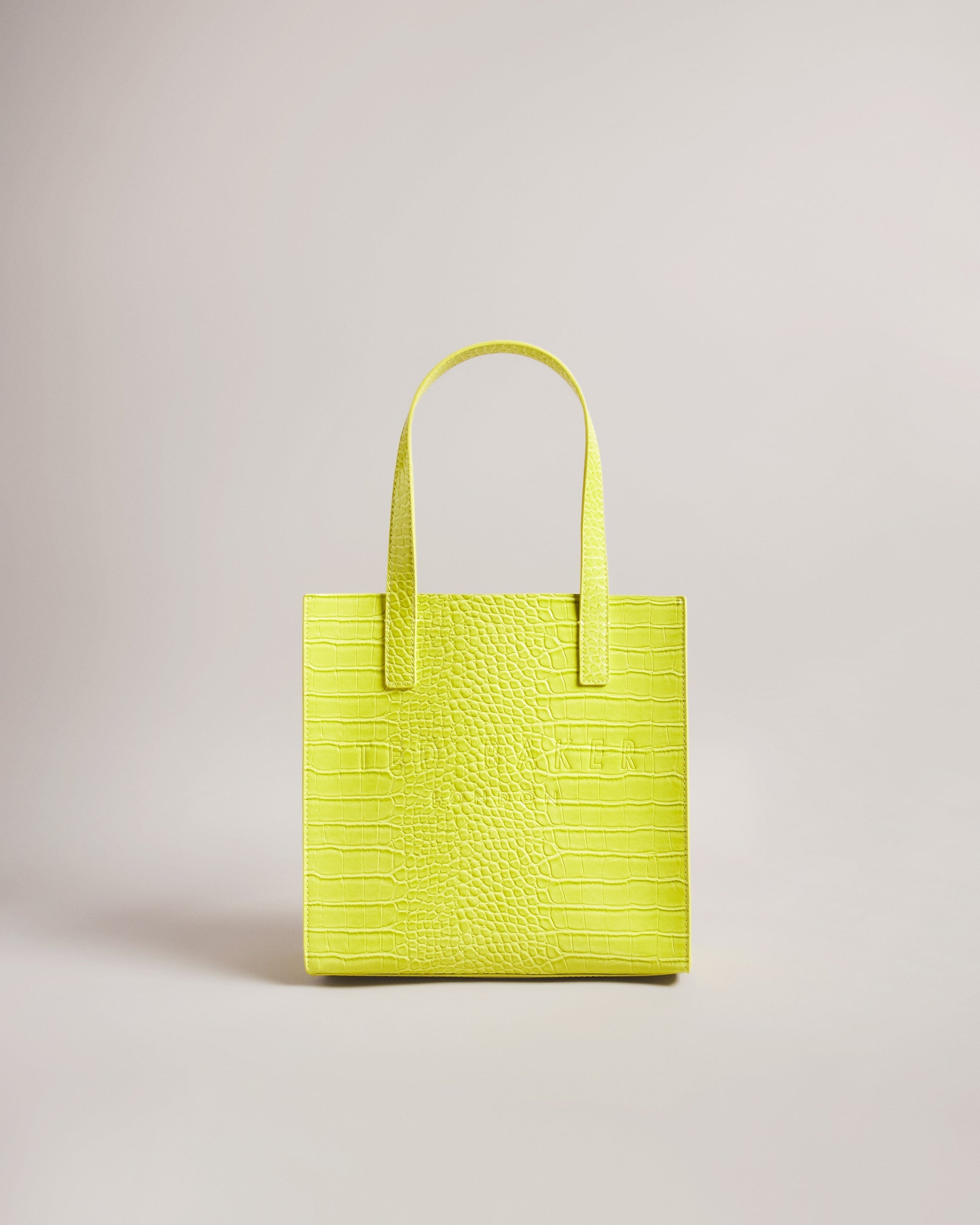 Women's Reptcon-Croc Effect Small Icon Bag Lime Ted Baker South Africa Bellabags