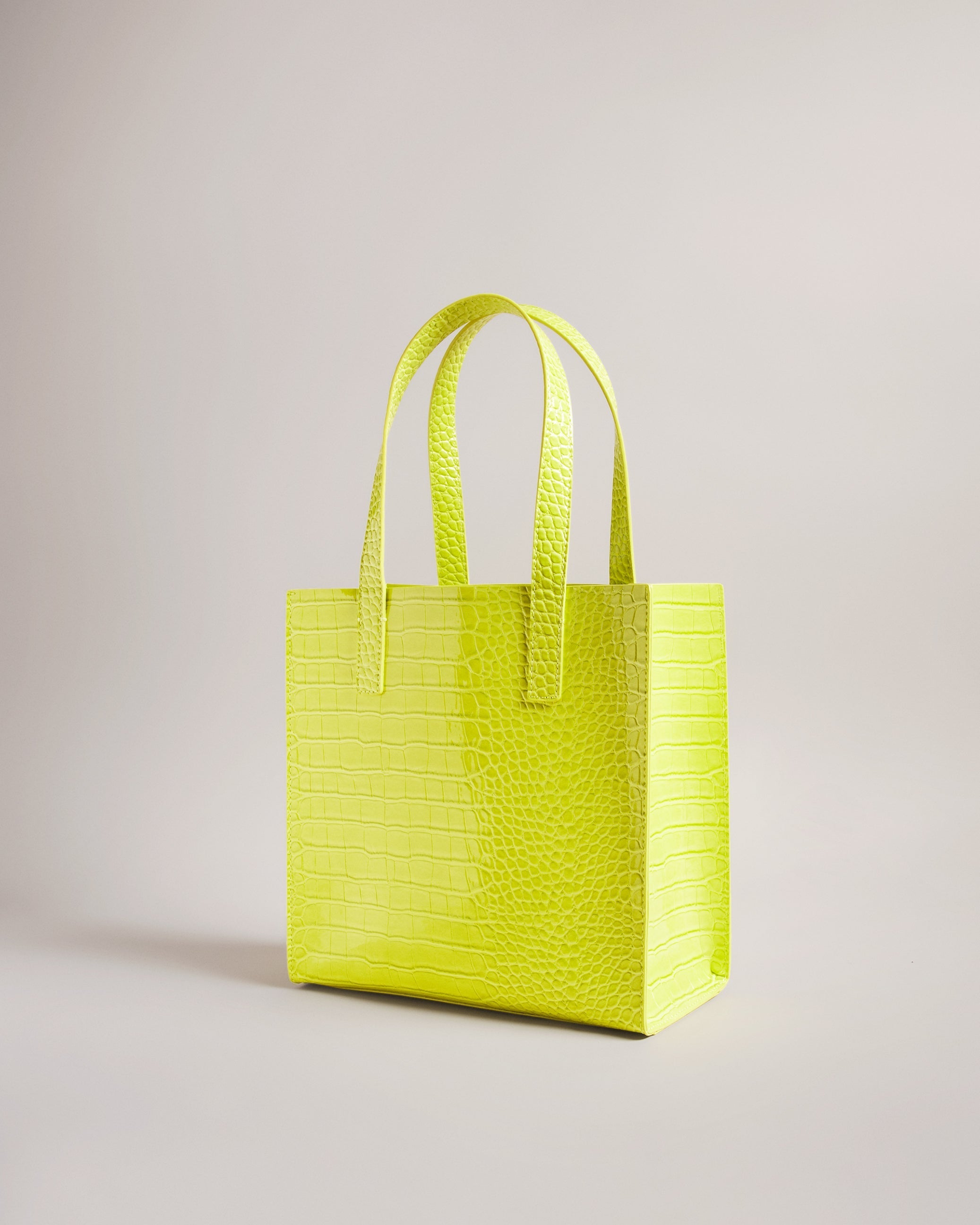 Women's Reptcon-Croc Effect Small Icon Bag Lime Ted Baker South Africa Bellabags