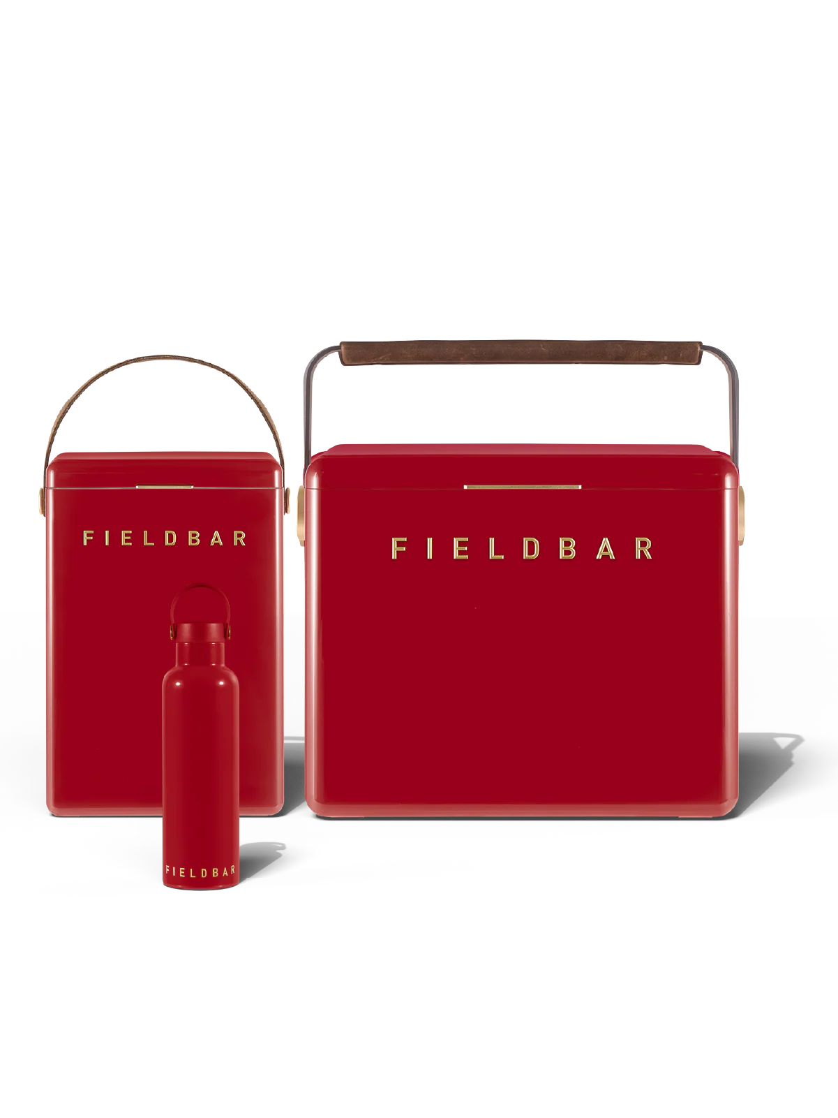 Cooler Box Set & Field Bottle / Lobster Red