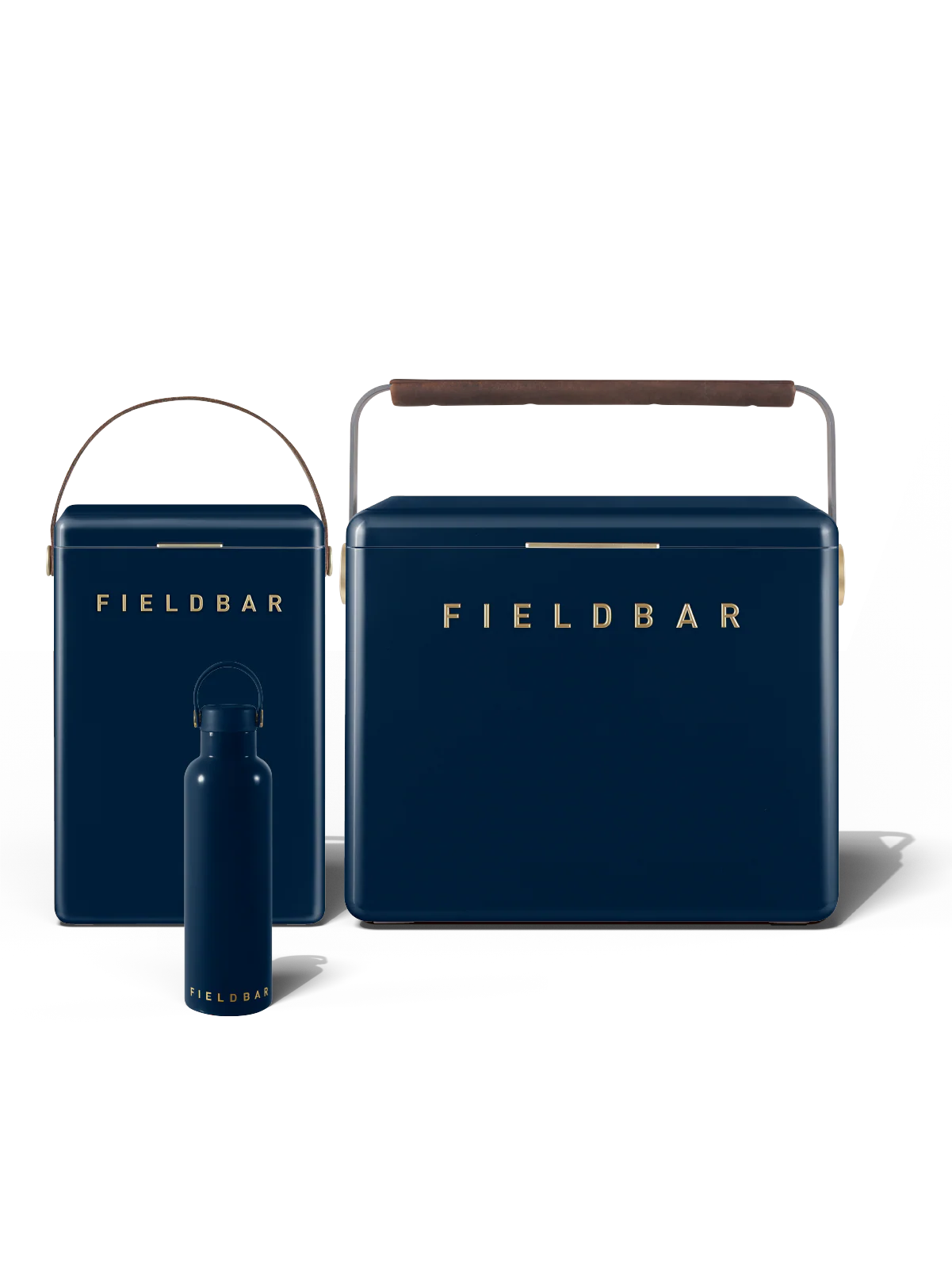 Cooler Box Set & Field Bottle / Sea Boat Blue