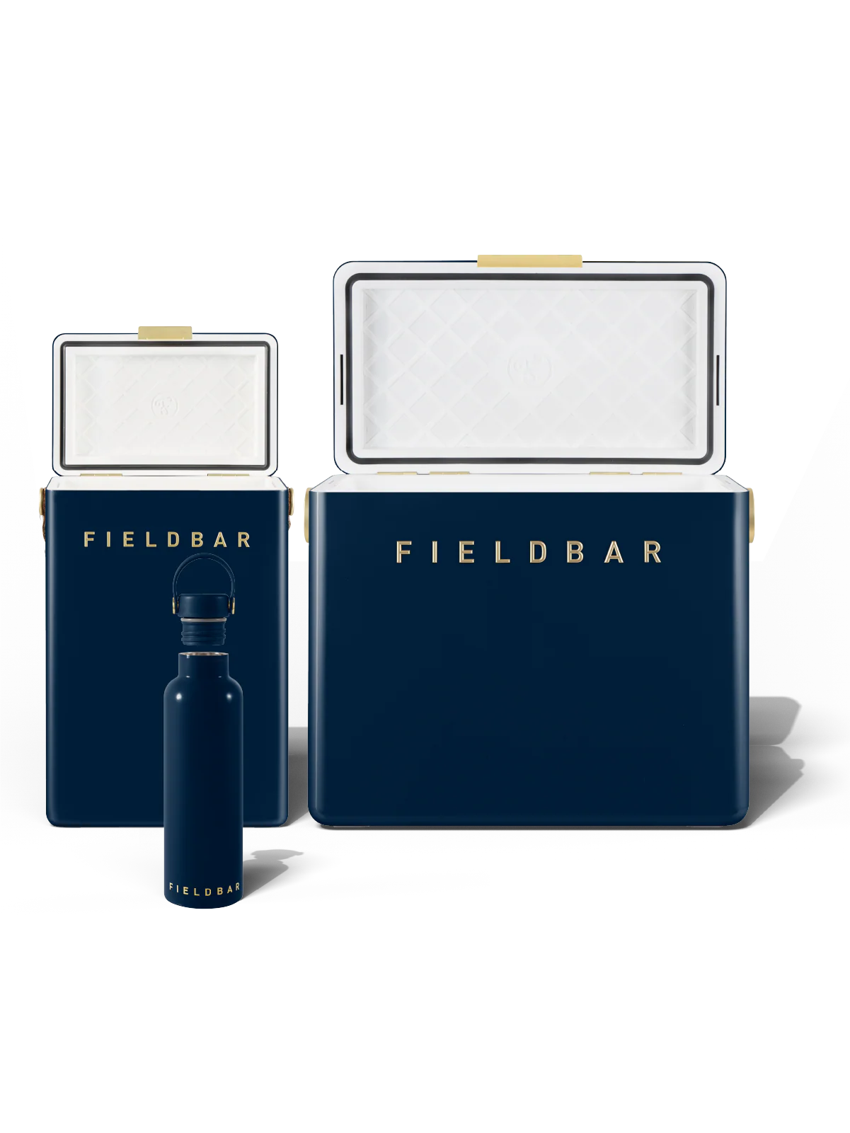 Cooler Box Set & Field Bottle / Sea Boat Blue
