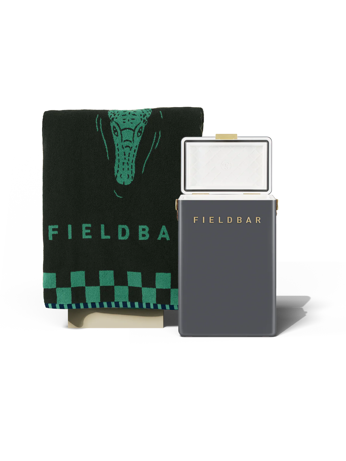 Drinks Box & Towel Bundle / Oyster Grey