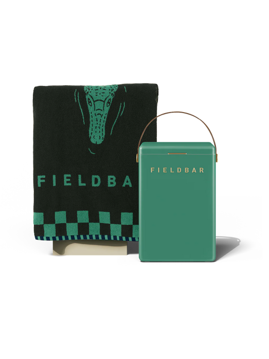 Drinks Box & Towel Bundle / Parisian Green