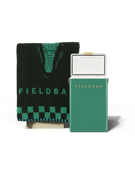 Drinks Box & Towel Bundle / Parisian Green
